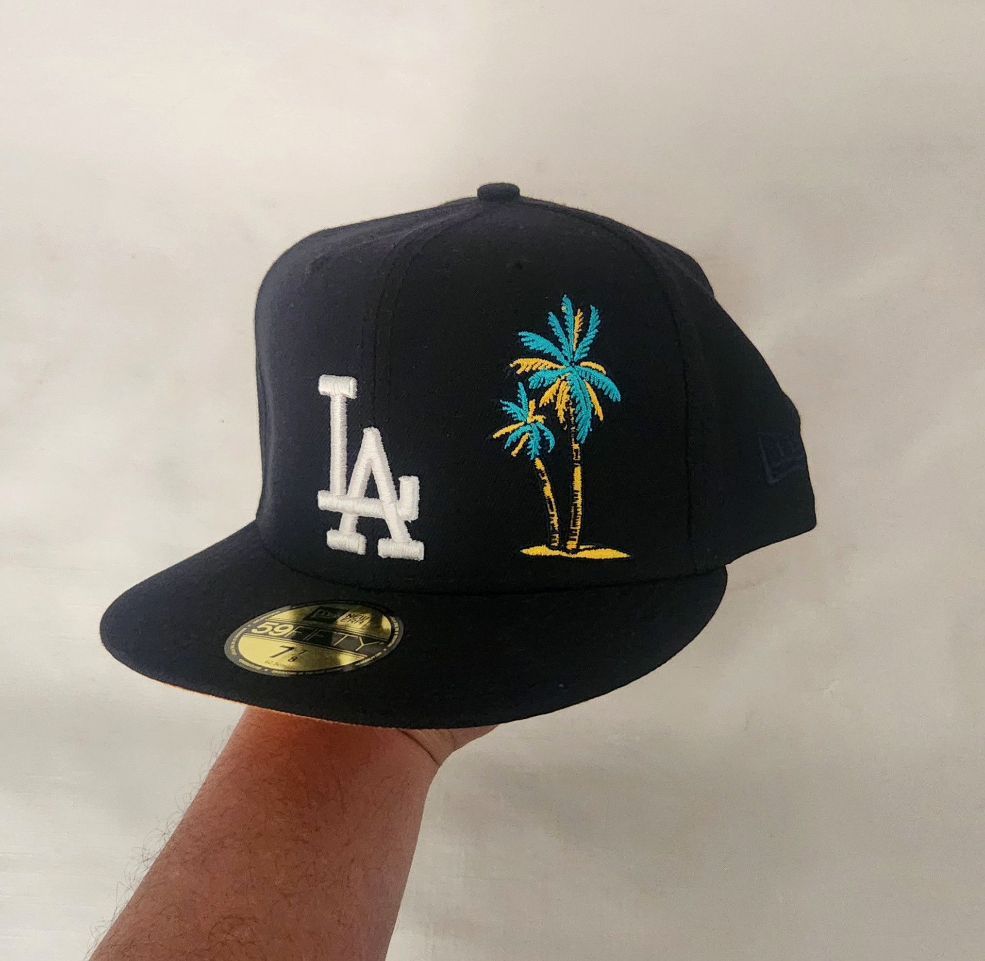 Cooperstown Collection × New Era New Era Los Angeles Dodgers 60th Anni Patch Black Palm Trees Size ONE SIZE - 1 Thumbnail