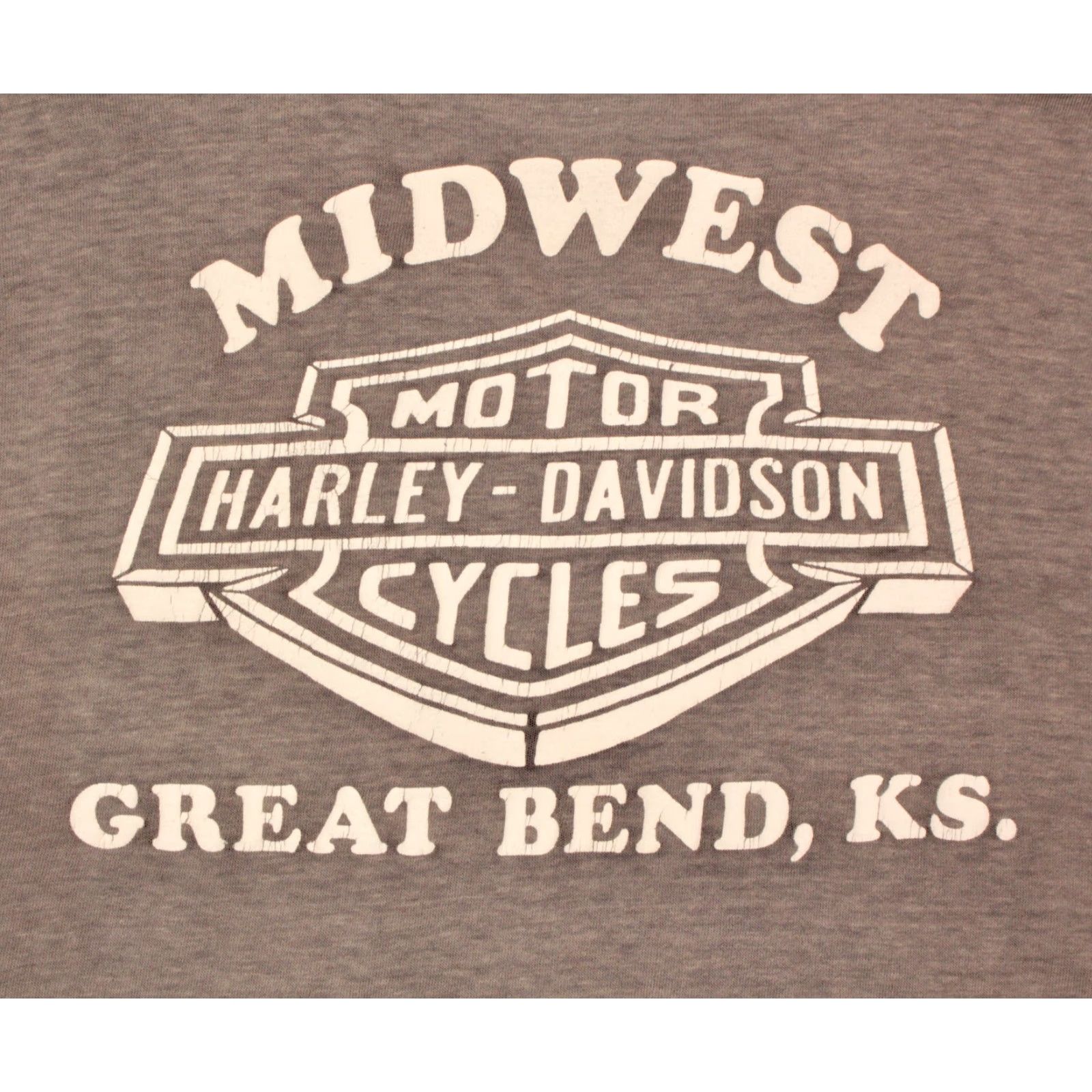 Harley Davidson VTG 80s Harley Davidson 3D Emblem Eagle TShirt Sleeveless Sz L Grey Mens Graphic Tee 1980s Vintage Harley Davidson Shirt Size US L / EU 52-54 / 3 - 6 Thumbnail