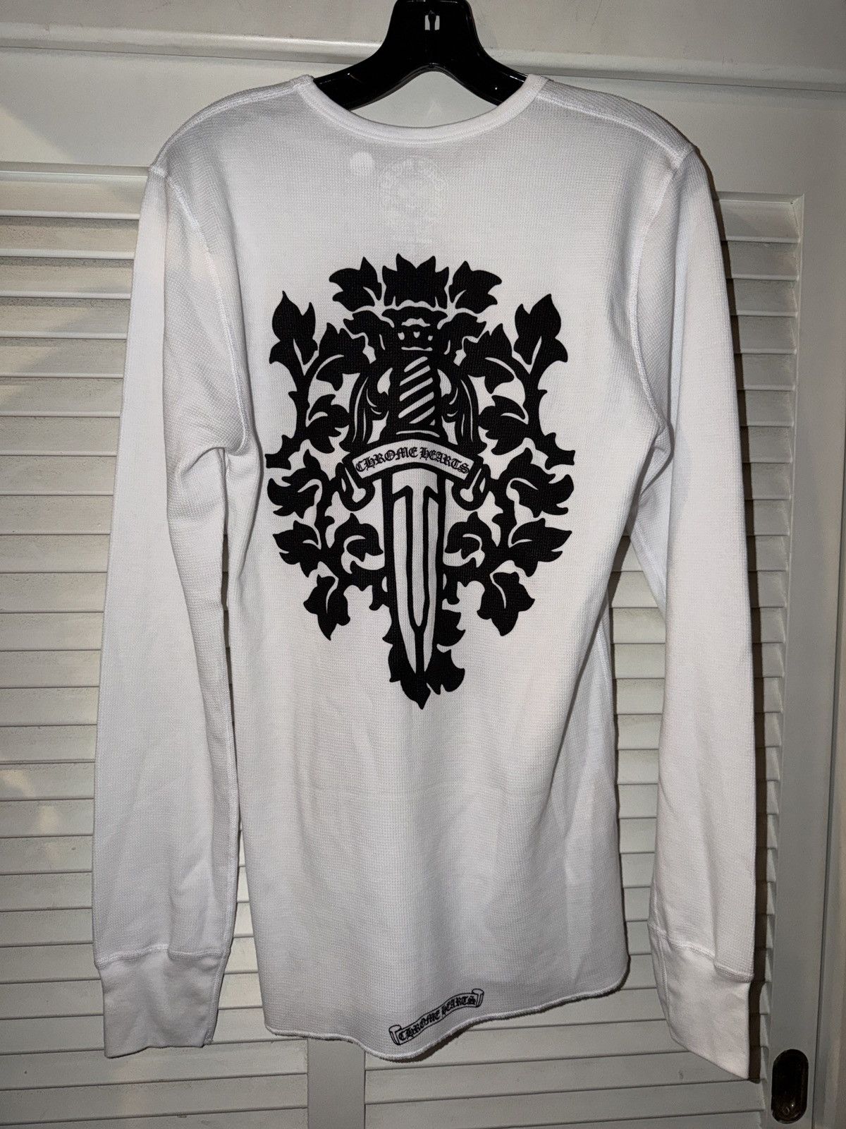 Chrome Hearts Chrome hearts thermal long sleeve white black vine dagger Size US L / EU 52-54 / 3 - 1 Thumbnail