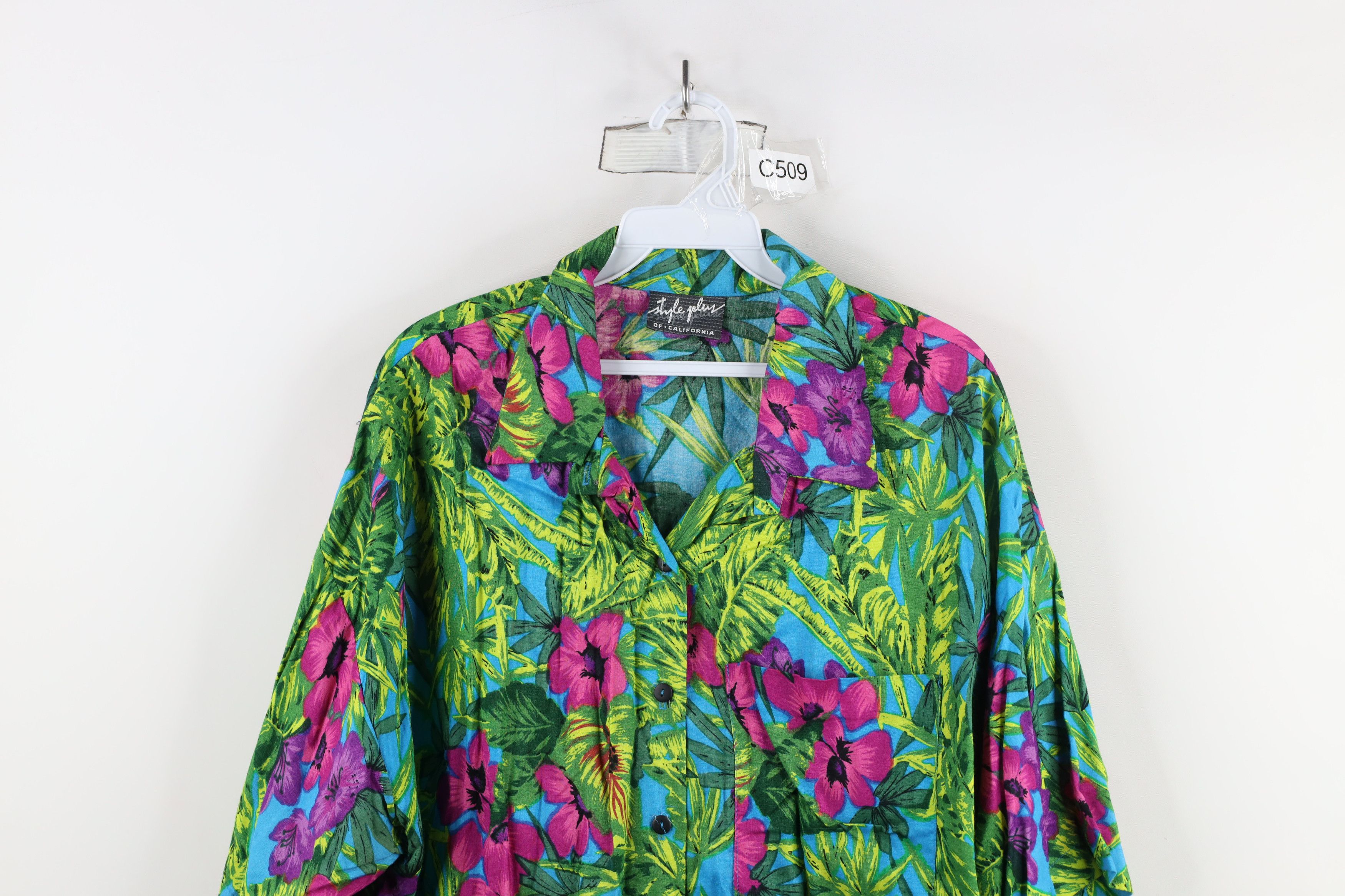 Vintage Vintage 90s Streetwear Luau Hawaiian Party Button Shirt Size XXL / US 16-18 / IT 52-54 - 2 Thumbnail
