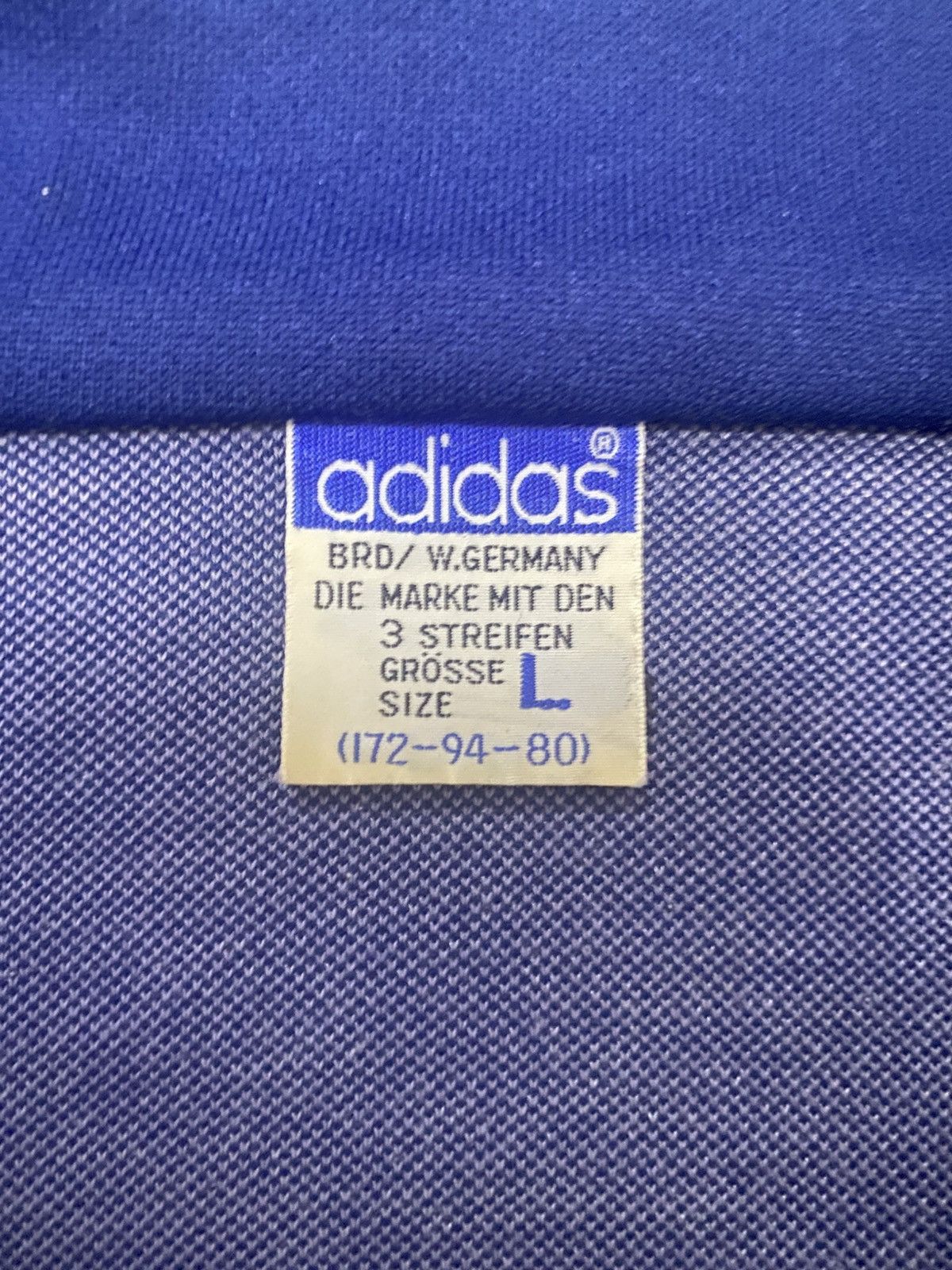Adidas Vintage Adidas West Germany Track Jacket ATS-84 (1980s) Size US L / EU 52-54 / 3 - 6 Thumbnail