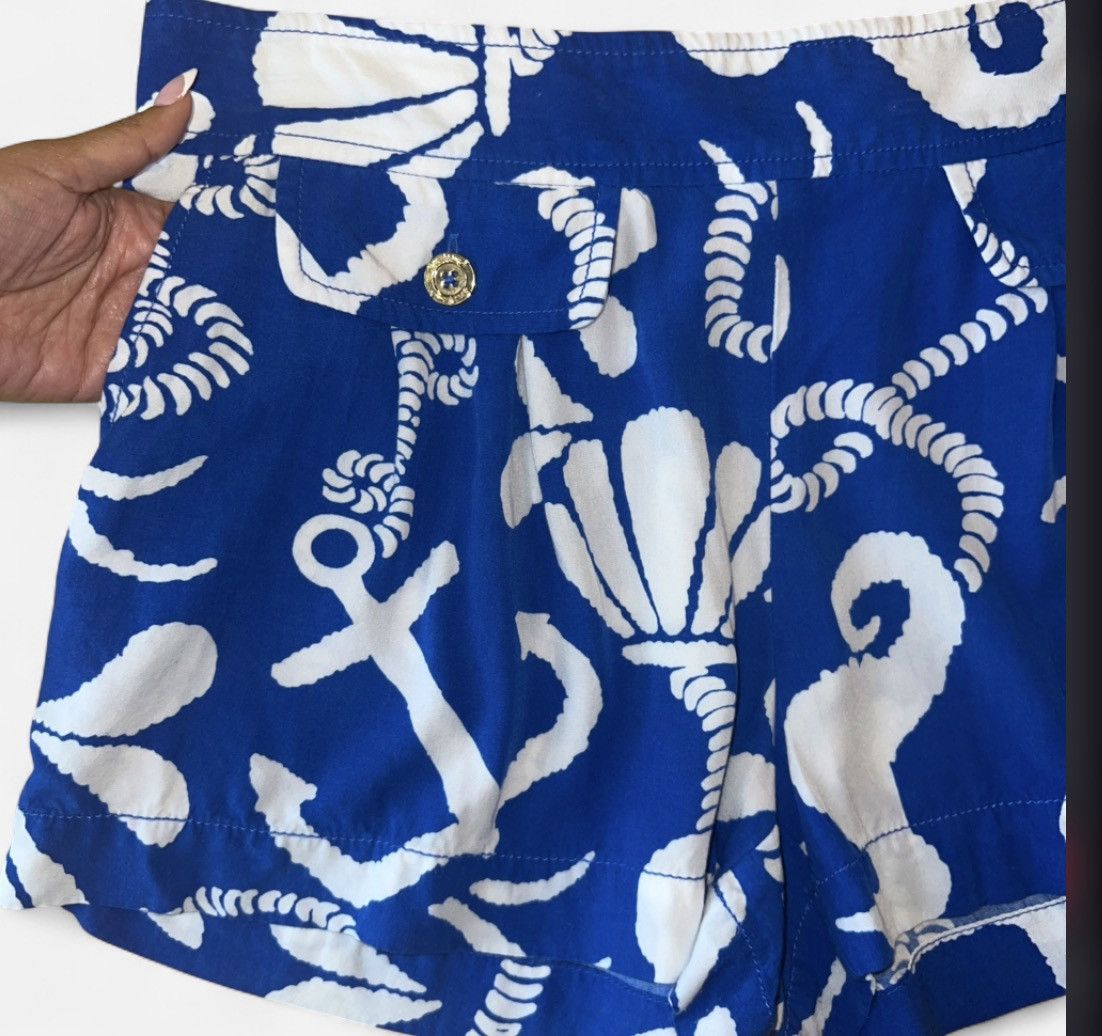 Lilly Pulitzer Lilly Pulitzer Nautical Blue & White Shorts Size M Size 30" / US 8 / IT 44 - 3 Thumbnail