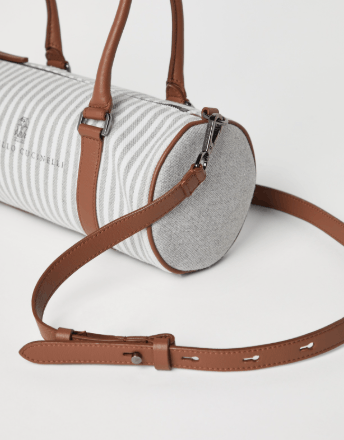 Brunello Cucinelli o1la1rc1a0425 Size: OS/Leather Handbag in Grey Size ONE SIZE - 2 Thumbnail