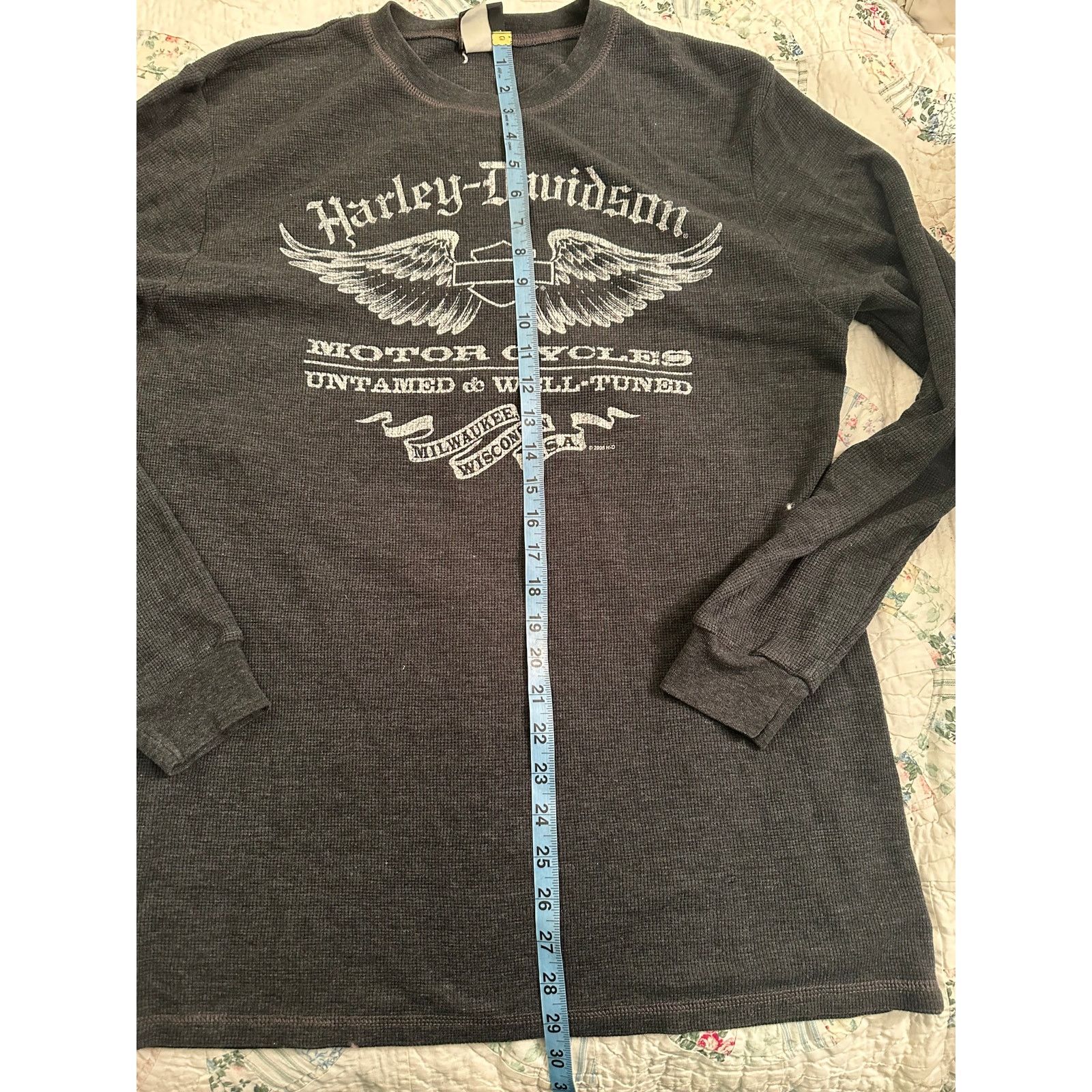 Harley Davidson VINTAGE HARLEY DAVIDSON THERMAL TOP MILWAUKEE WISCONSIN Size US M / EU 48-50 / 2 - 7 Thumbnail