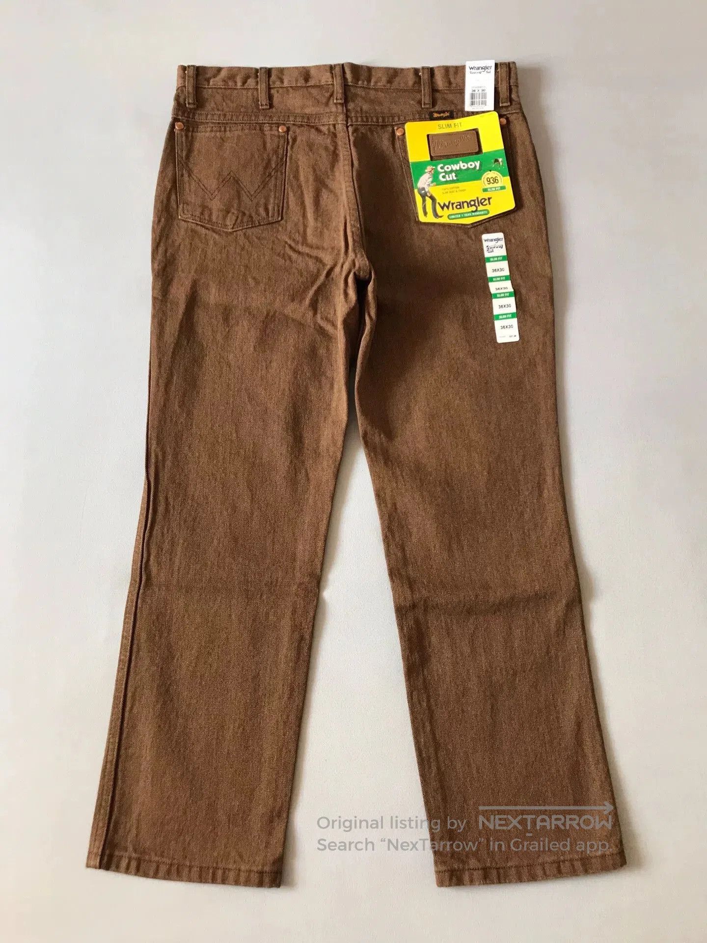 Wrangler Wrangler 936BKW Brown Jeans W36L30. Size US 36 / EU 52 - 3 Thumbnail