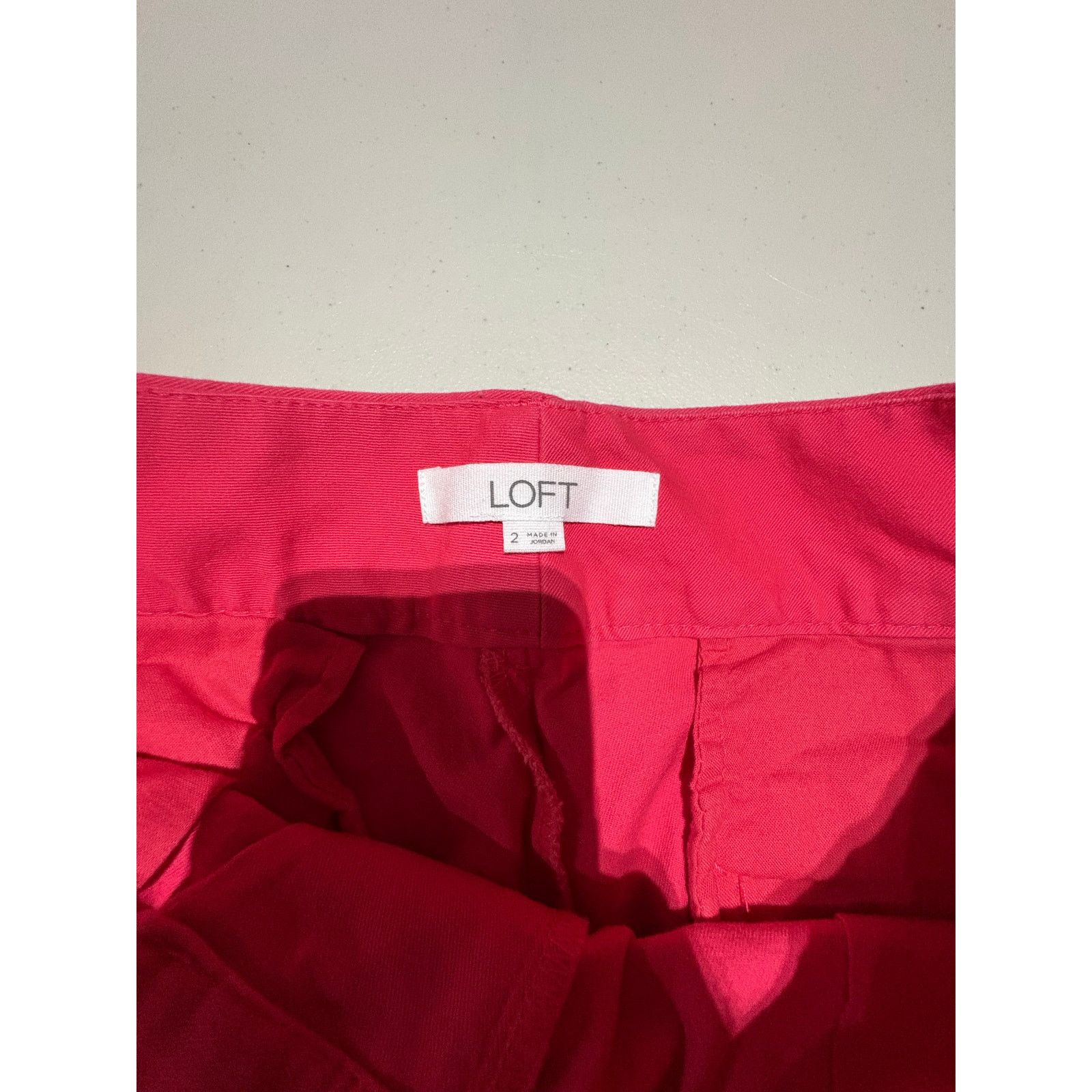 Loft LOFT Riviera Womens Pink Chino Shorts Size 2 Cotton Size 26" / US 2 / IT 38 - 4 Thumbnail