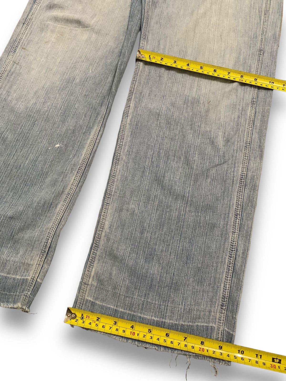 Edwin Rare Vintage Edwin Faded Baggy Frayed Leg Carpenter Jeans Size US 31 - 18 Thumbnail