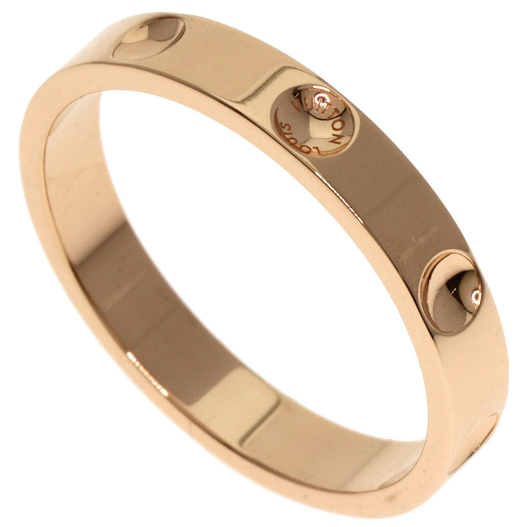 Louis Vuitton Petite Bourg Empreinte #60 Ring in 18K Pink Gold for