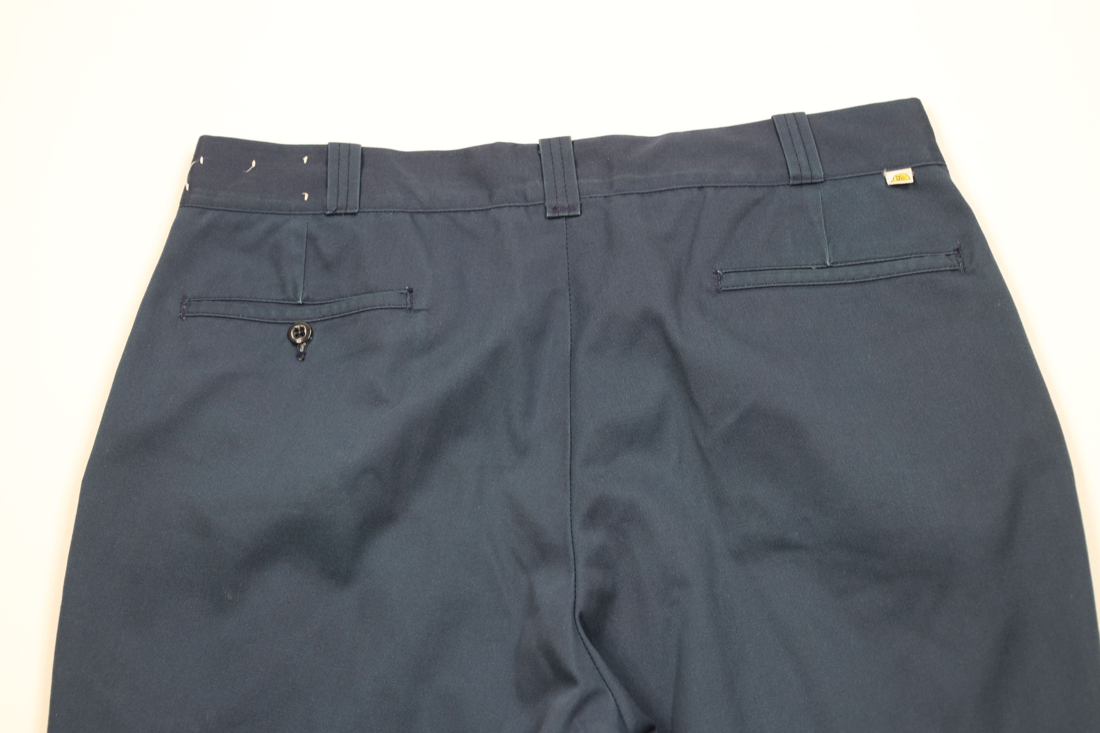 Big Mac Vintage 70s Big Mac Workwear Wide Leg Chino Pants Blue USA Size US 36 / EU 52 - 12 Thumbnail