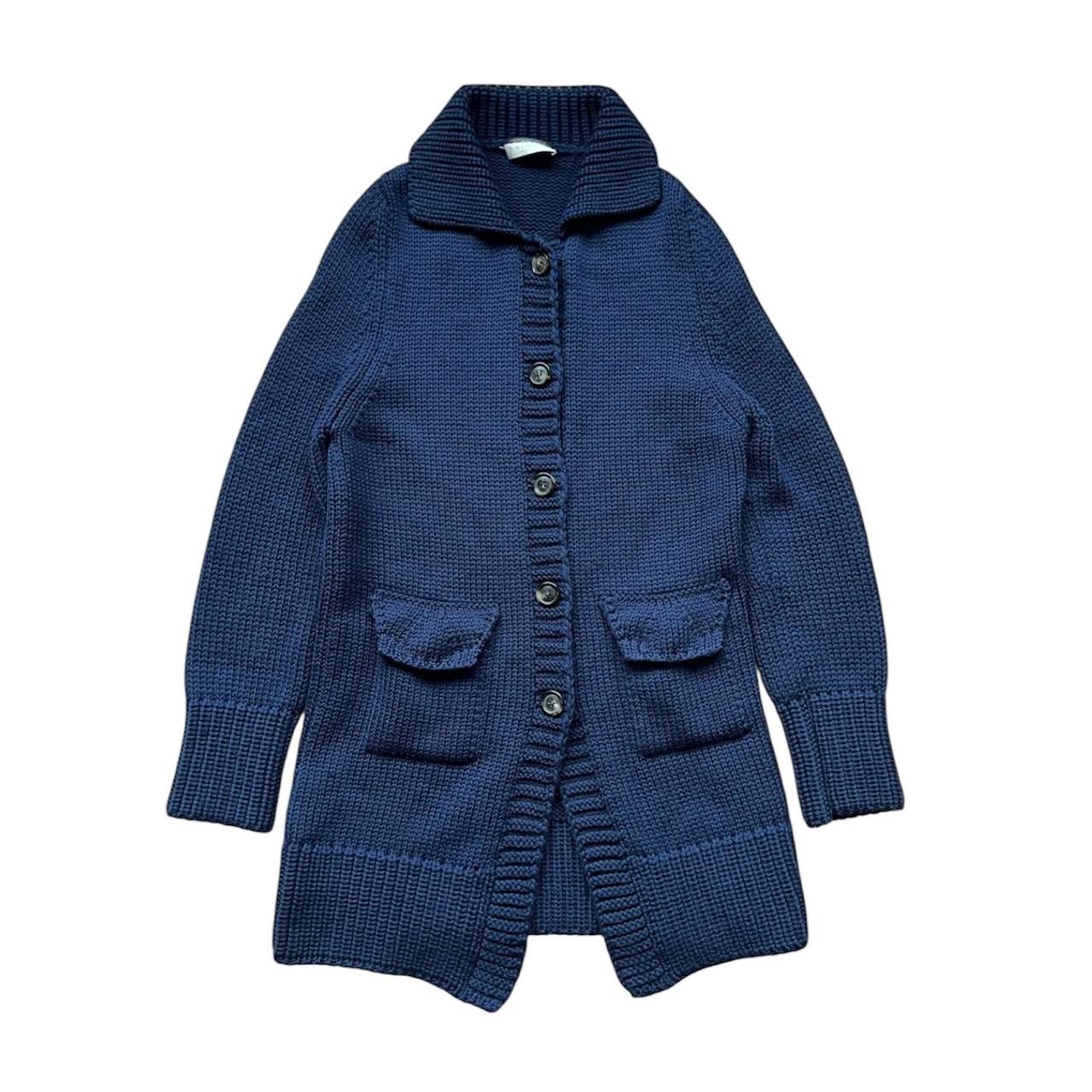 Total Luxury Spa $1600 RRP CRIMSON PARIS BY SCAGLIONE NAVY CLASSIC CARDIGAN L Size L / US 10 / IT 46 - 1 Thumbnail