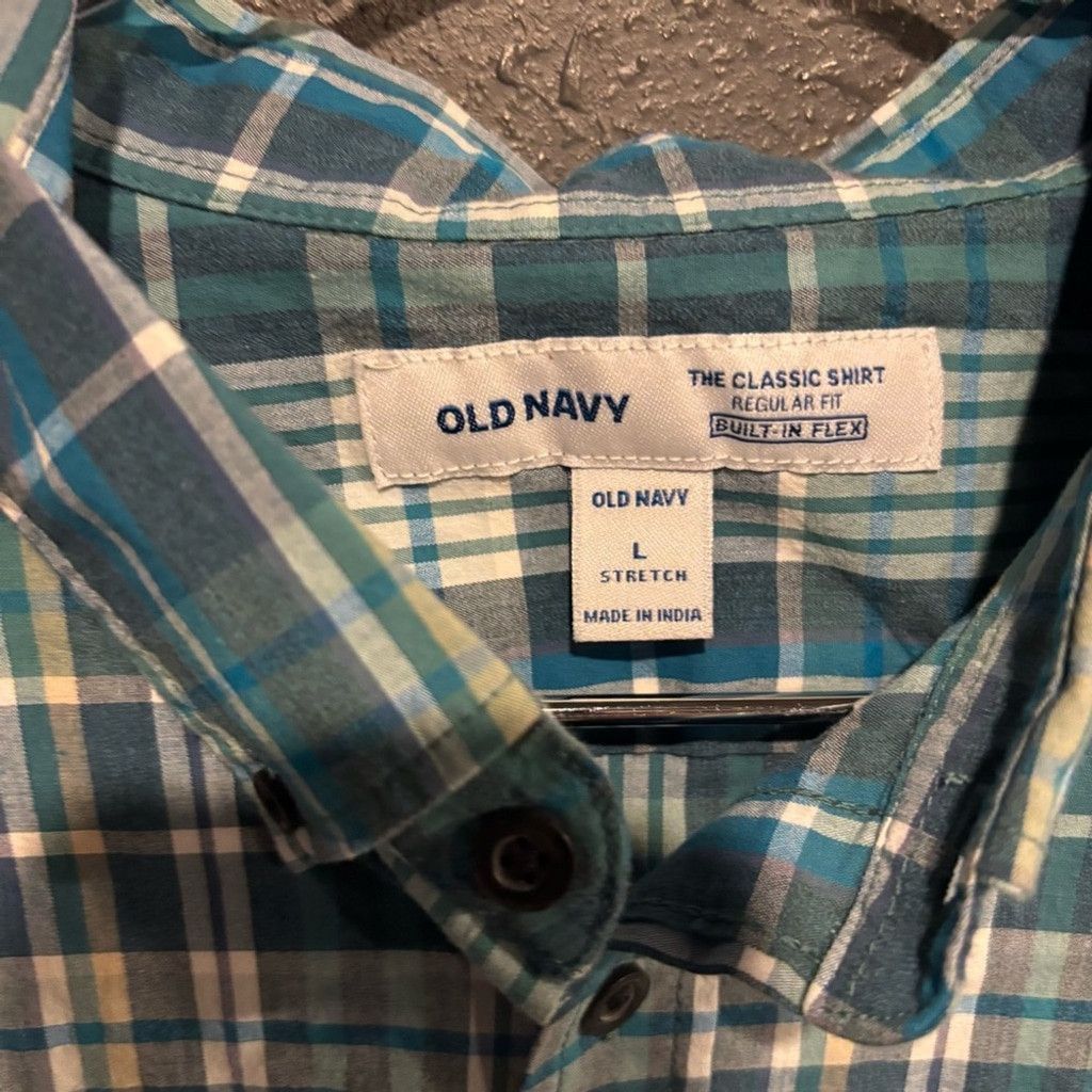 Old Navy Men's Old Navy Plaid Shirt Size US L / EU 52-54 / 3 - 3 Thumbnail
