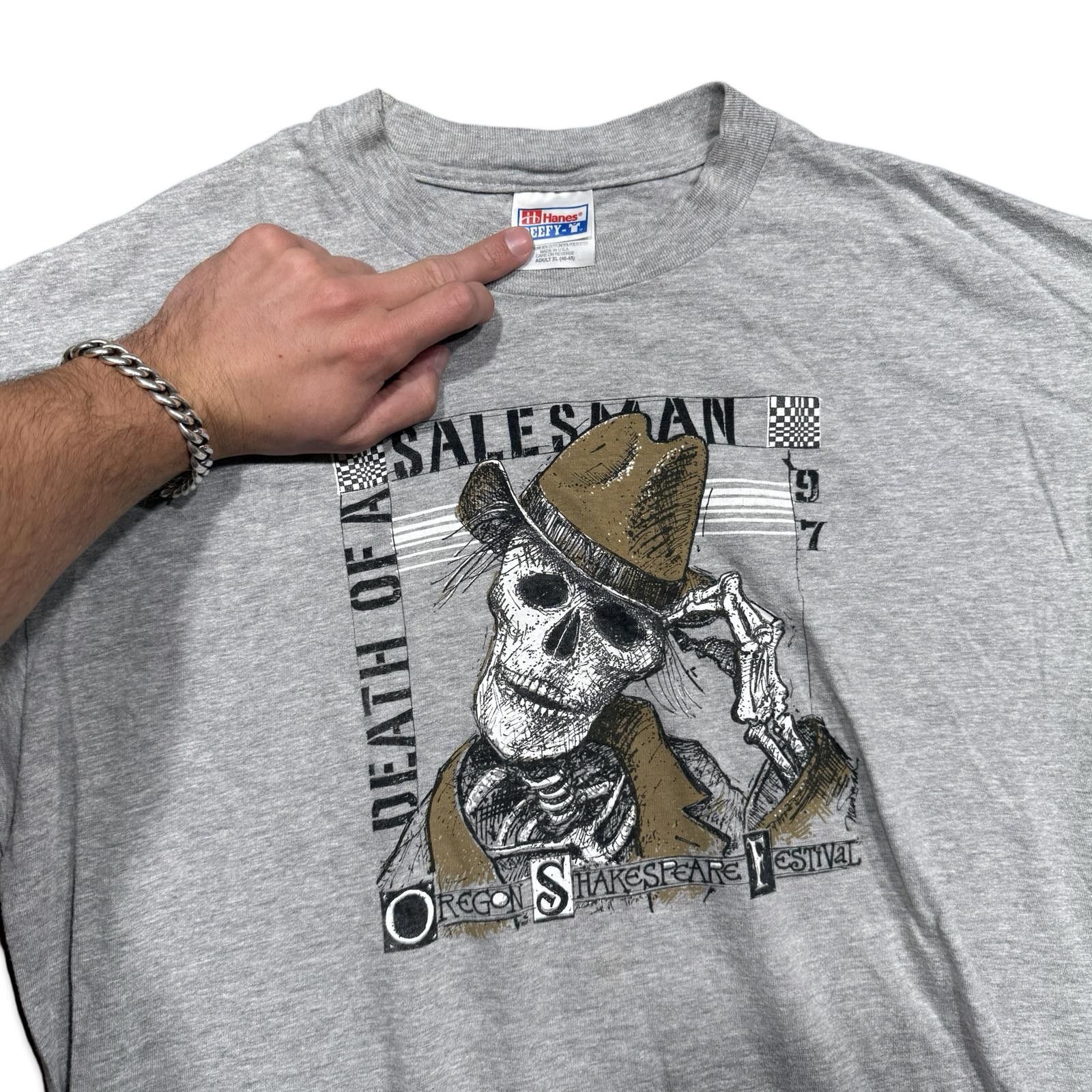 Vintage Vintage Death of a Salesman Oregon Shakespeare Festival Tee Size US XL / EU 56 / 4 - 2 Thumbnail