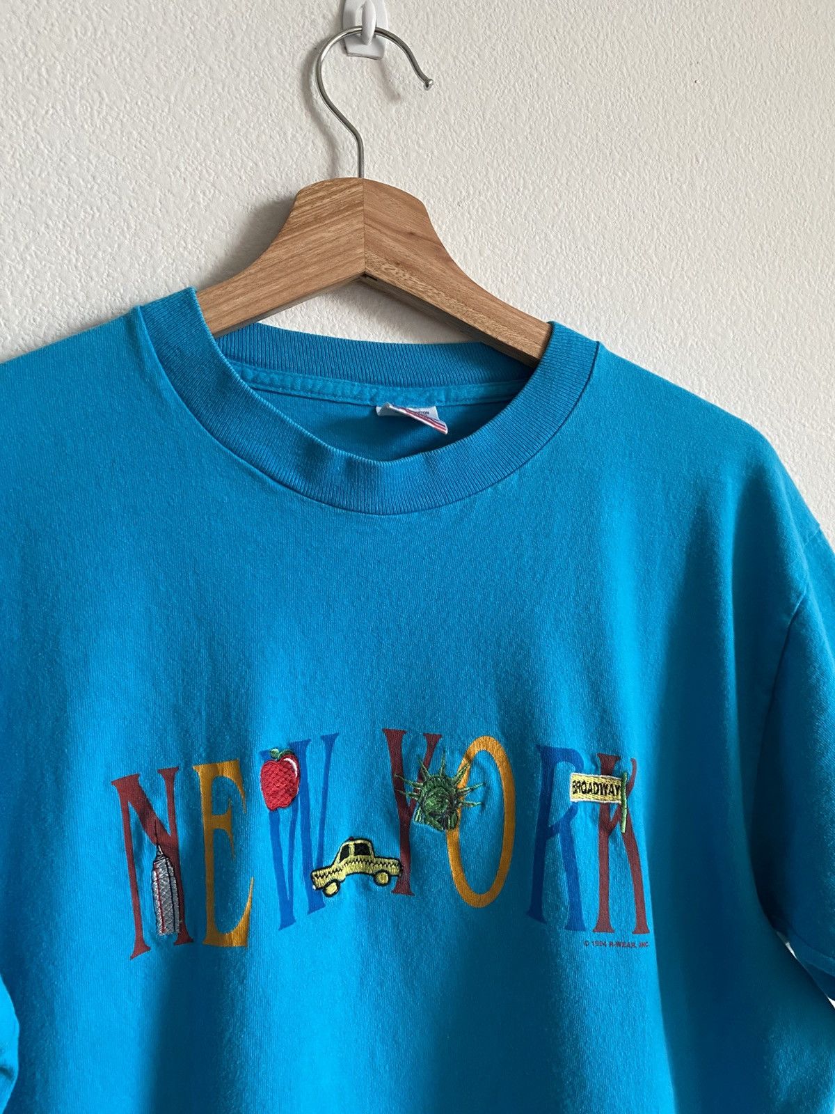 Vintage Vintage 90s New York City Tee Size US L / EU 52-54 / 3 - 3 Thumbnail