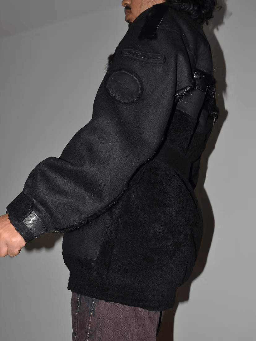 Prada FW2007 Mixed Media Military Jacket Size US M / EU 48-50 / 2 - 7 Thumbnail