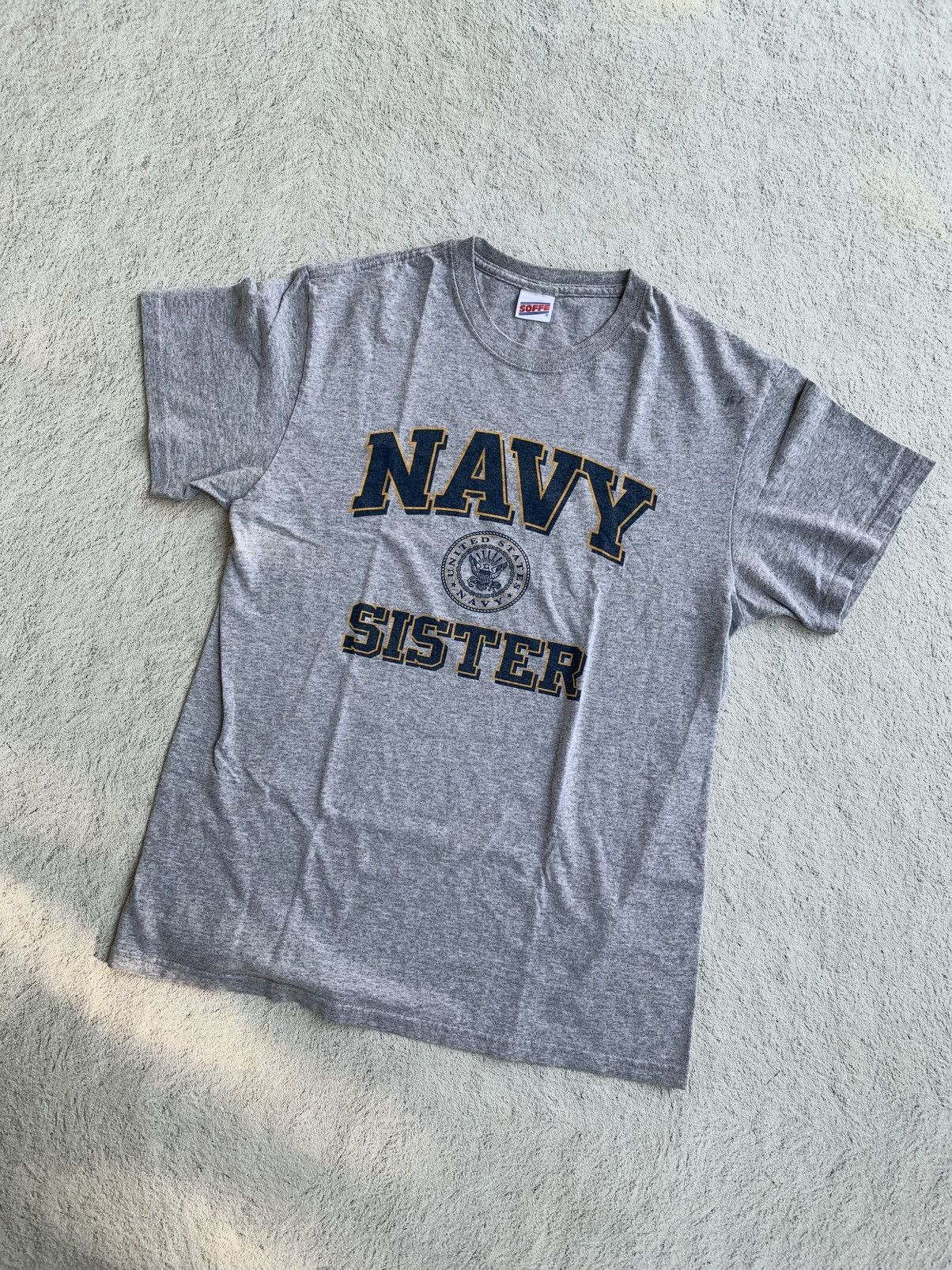 Vintage Tshirt NAVY SISTER US LOGO - Soffe Tag Size US M / EU 48-50 / 2 - 1 Thumbnail