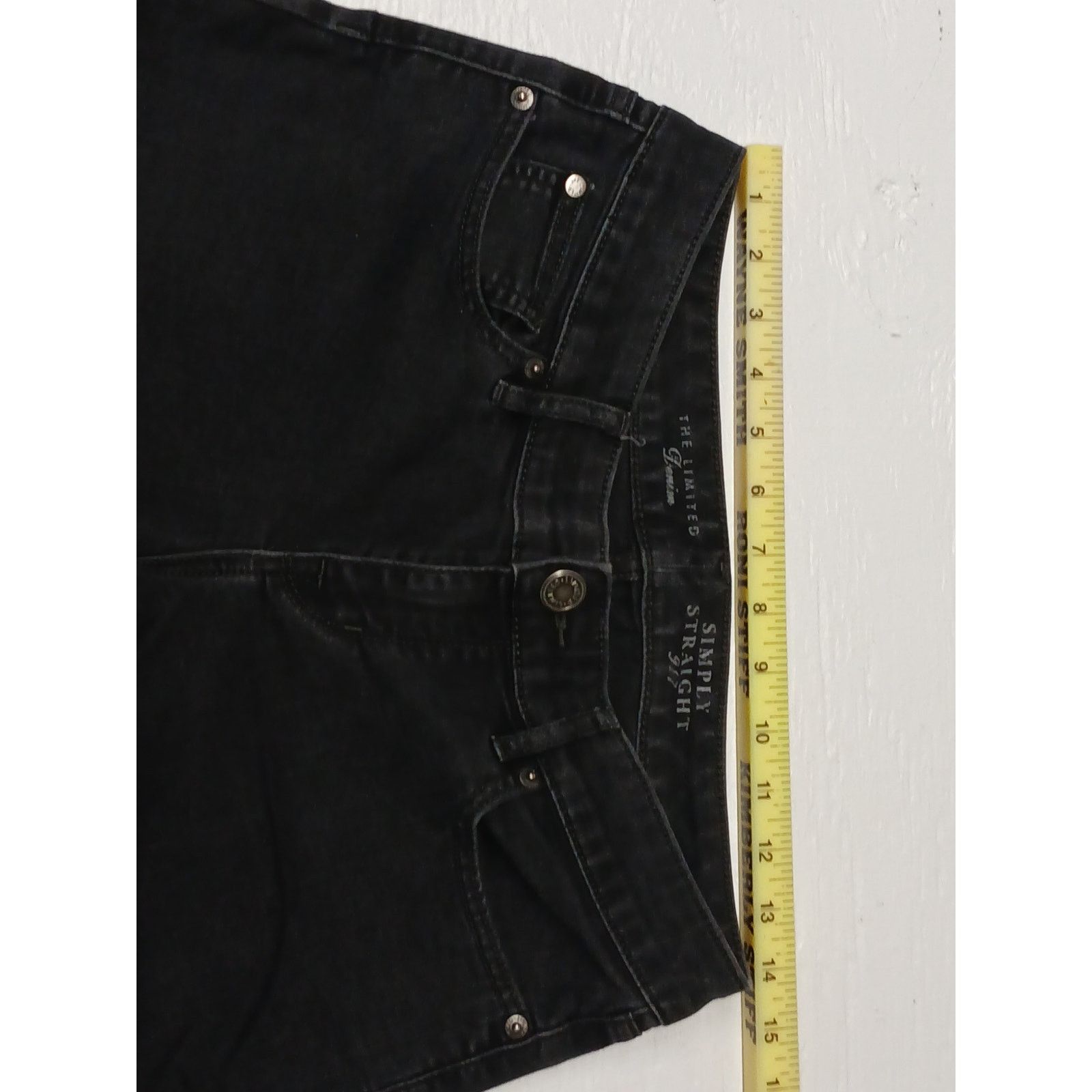 Other The Limited Denim Simply Straight 917 (6L) Black Jeans Size 28" / US 6 / IT 42 - 6 Thumbnail