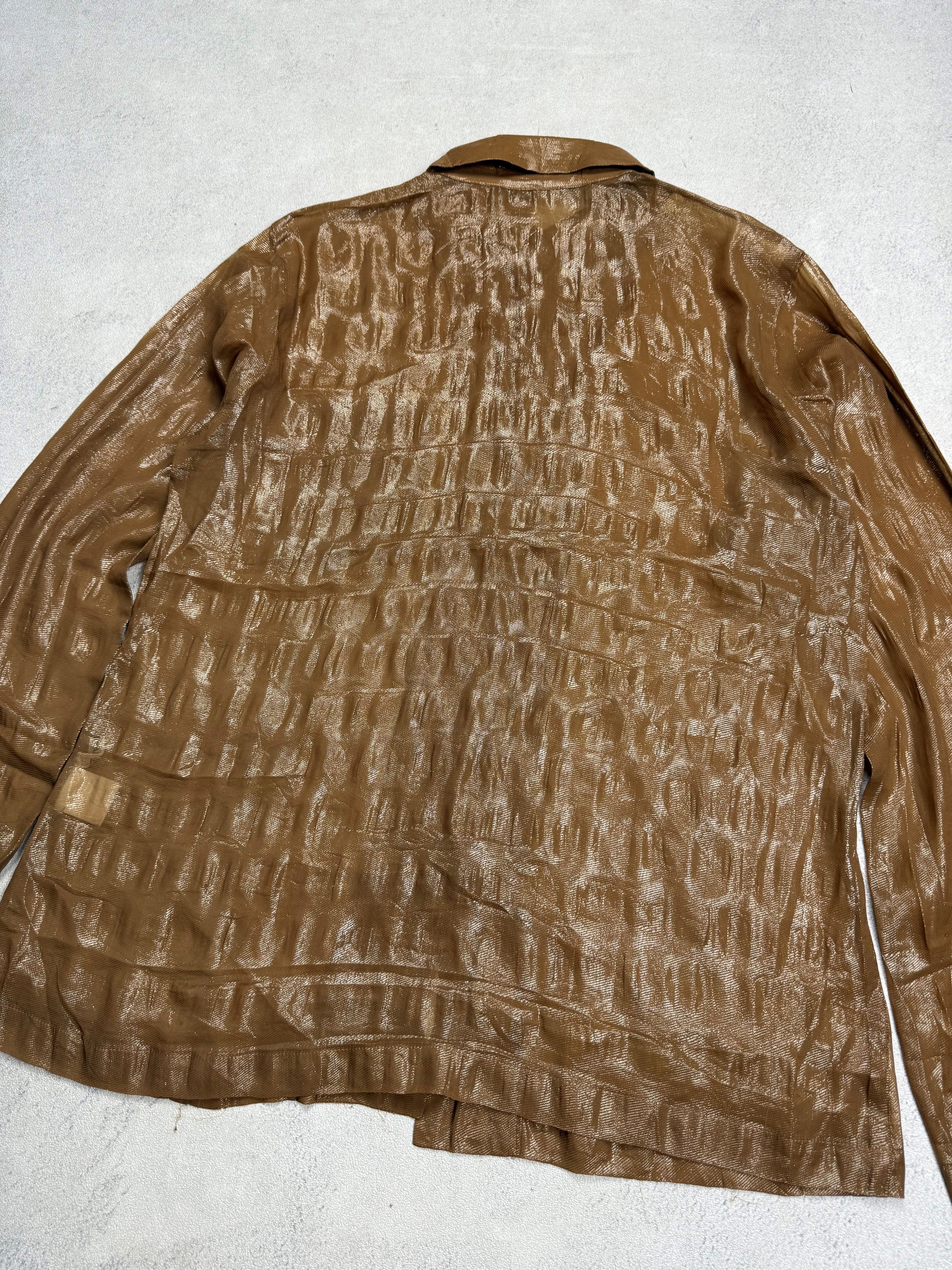 Issey Miyake Vintage Issey Miyake Sheer Embossed Pattern Shirt Size US S / EU 44-46 / 1 - 8 Thumbnail