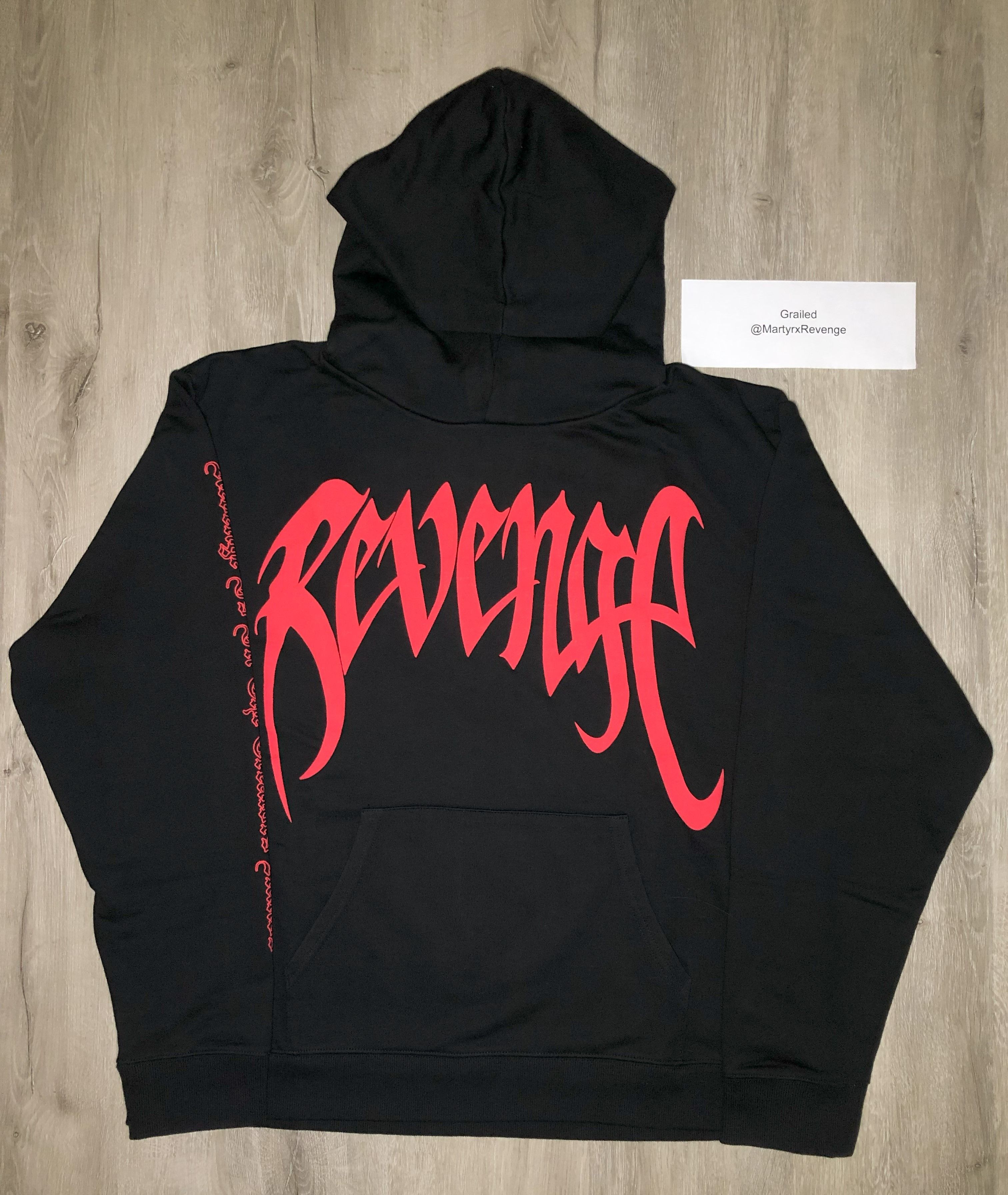 Red and black revenge hoodie online