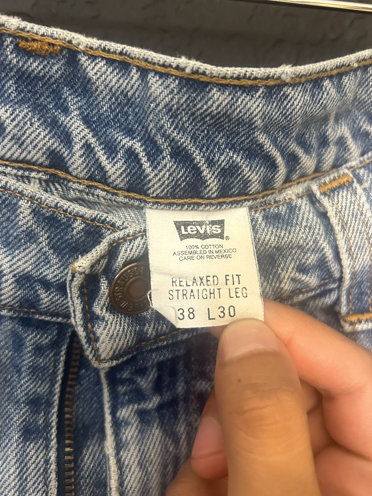 Levi's Levi’s White Tab Relax Fit Straight Leg Jeans Size US 38 / EU 54 - 3 Thumbnail