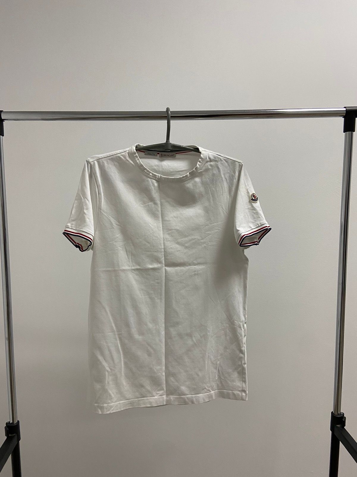 Pre-owned Moncler Vintage Tee Luxury T Shirt Maglia In White