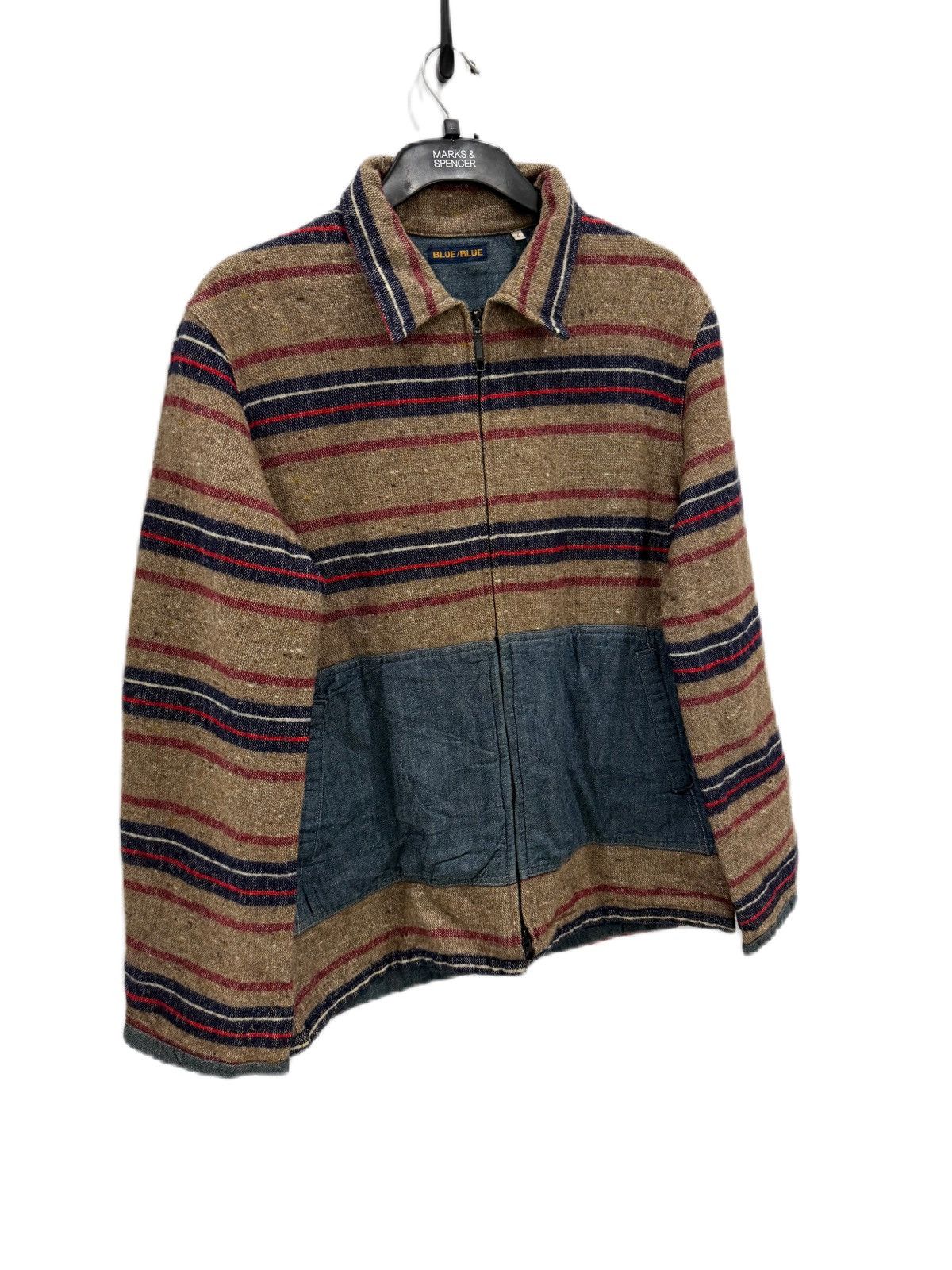 Blue Blue Japan VINTAGE BLUE BLUE JAPAN NAVAJO STYLE JACKET INDIGO KAPITAL Size US M / EU 48-50 / 2 - 2 Thumbnail