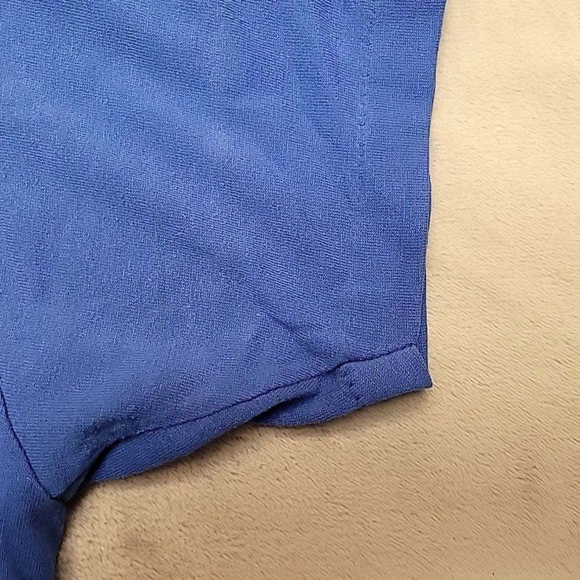 Vintage VINTAGE Roebucks Shirt Mens XL Blue Blank Single Stitch Selvedge Made In USA Pocket Size US XL / EU 56 / 4 - 4 Thumbnail
