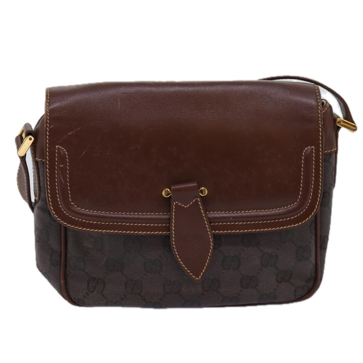 Gucci Gg Canvas Brown Canvas Shoulder Bag (Pre-Owned) Size ONE SIZE - 1 Thumbnail