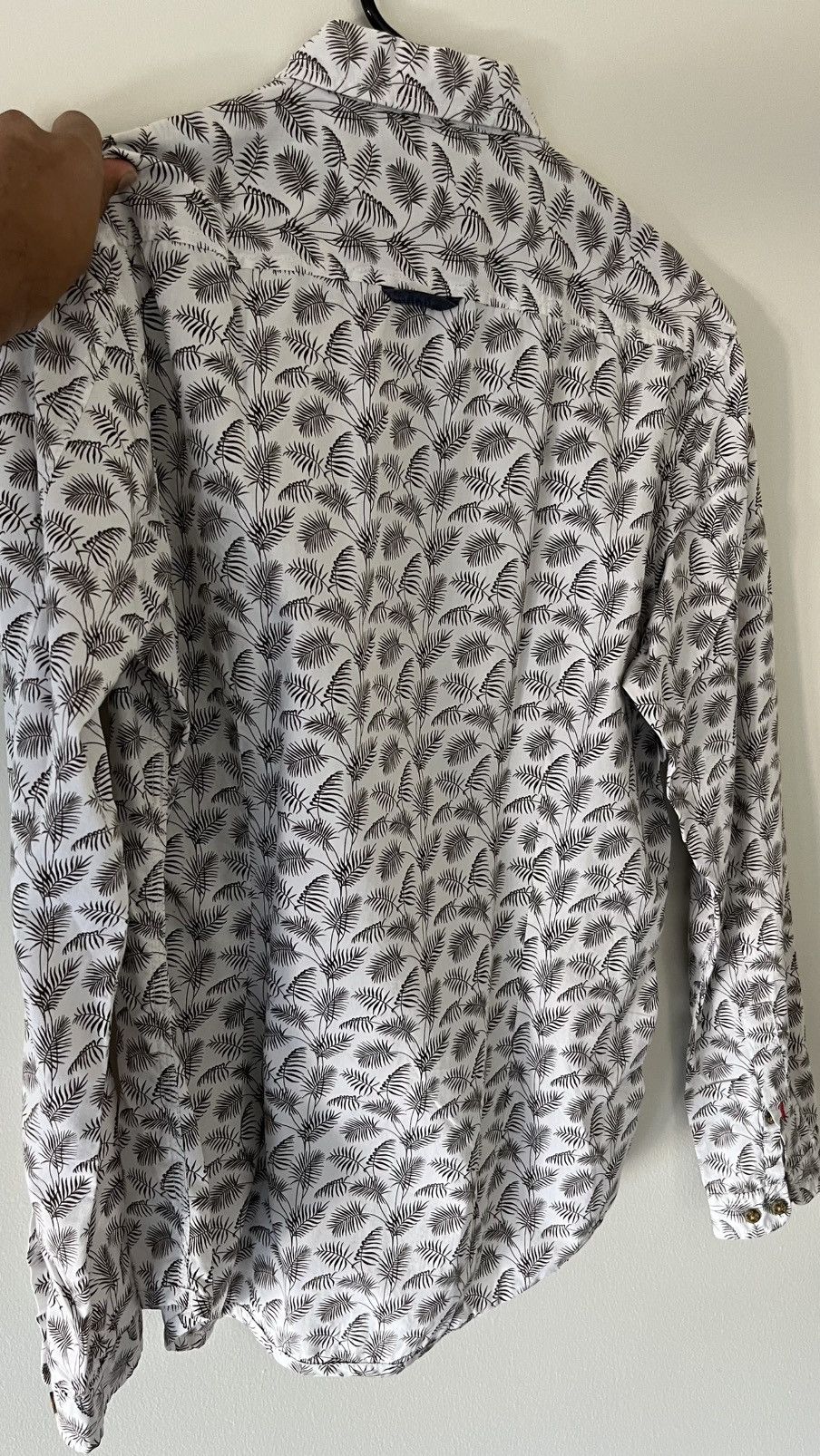 Louis Philippe Louis Philippe - Leaf Print Casual Button-Up Shirt Size US S / EU 44-46 / 1 - 2 Thumbnail