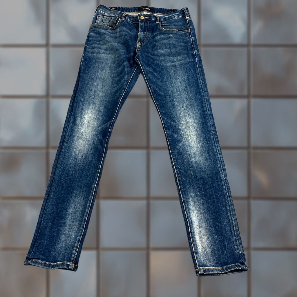 Scotch & Soda Scotch & Soda Jeans Slim Skinny 32 Mid Wash Blue 5-Pocket Denim Stretch Regular Men Mens Jeans Size US 32 / EU 48 - 1 Thumbnail