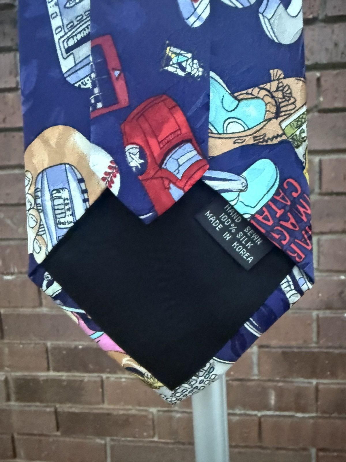 Nicole Miller Vintage Nicole Miller Novelty Neck Tie Sharper Image Silk Size ONE SIZE - 6 Thumbnail