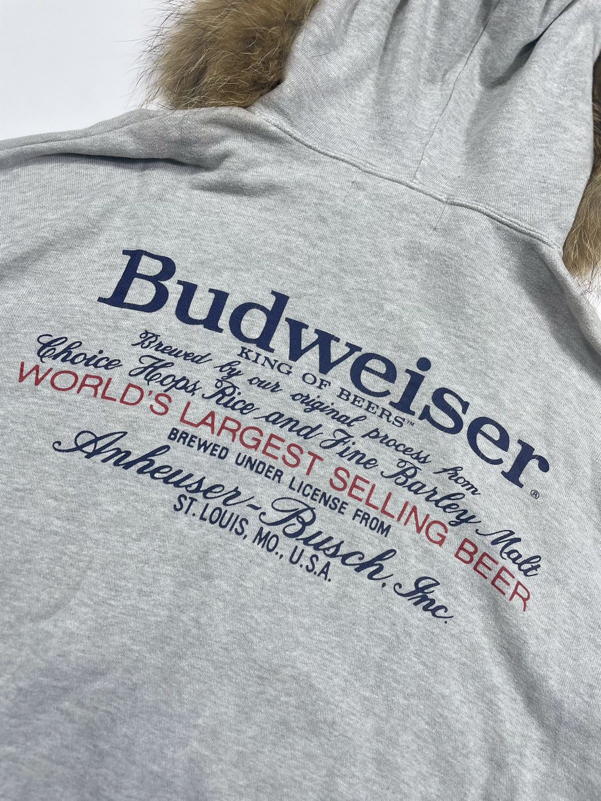 Budweiser Budwaiser vintage fur ziphoodie balon ifsixlgb style Size US M / EU 48-50 / 2 - 4 Thumbnail