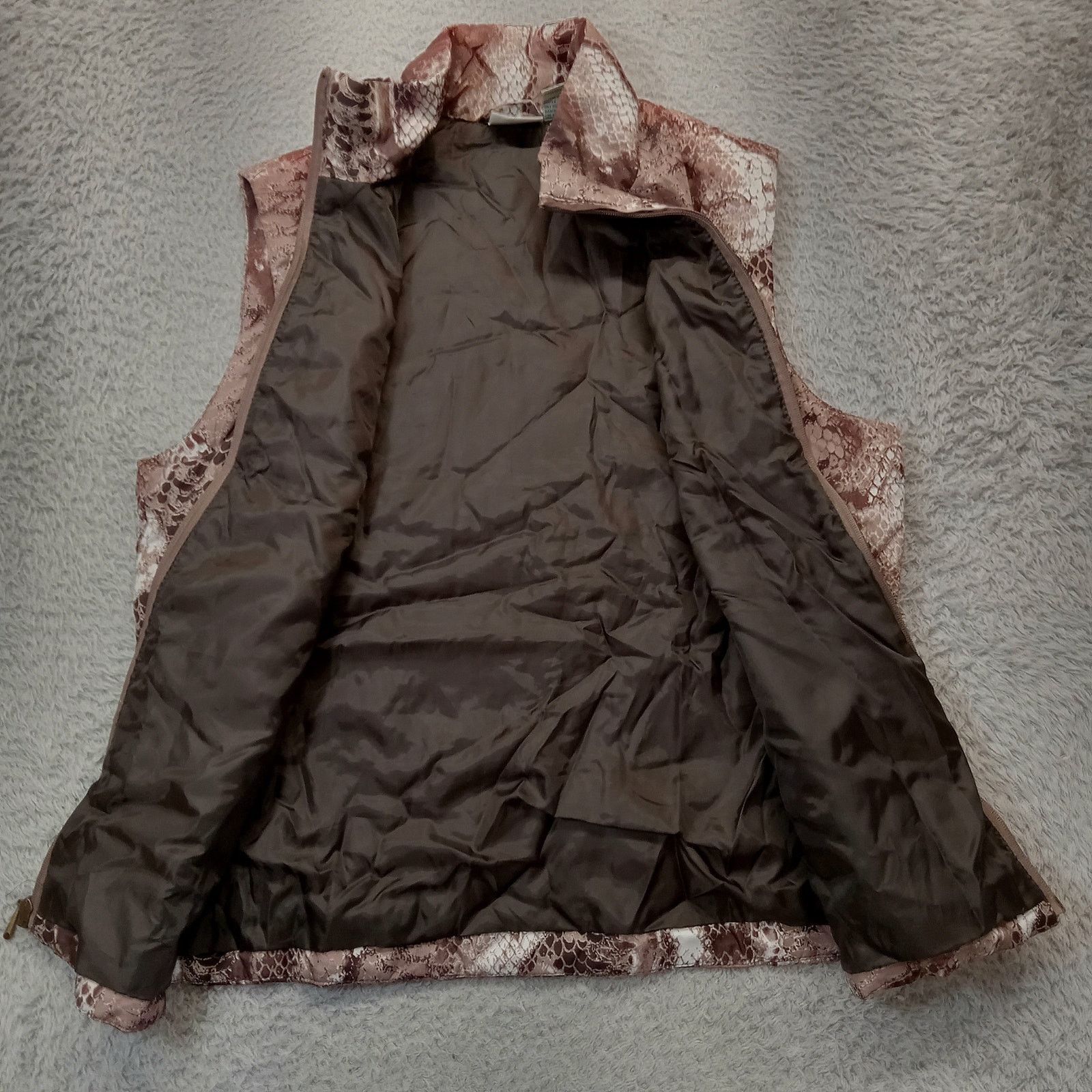 & Other Stories Mountain Lake Puffer Vest M Women's Brown Animal Print Size M / US 6-8 / IT 42-44 - 2 Thumbnail