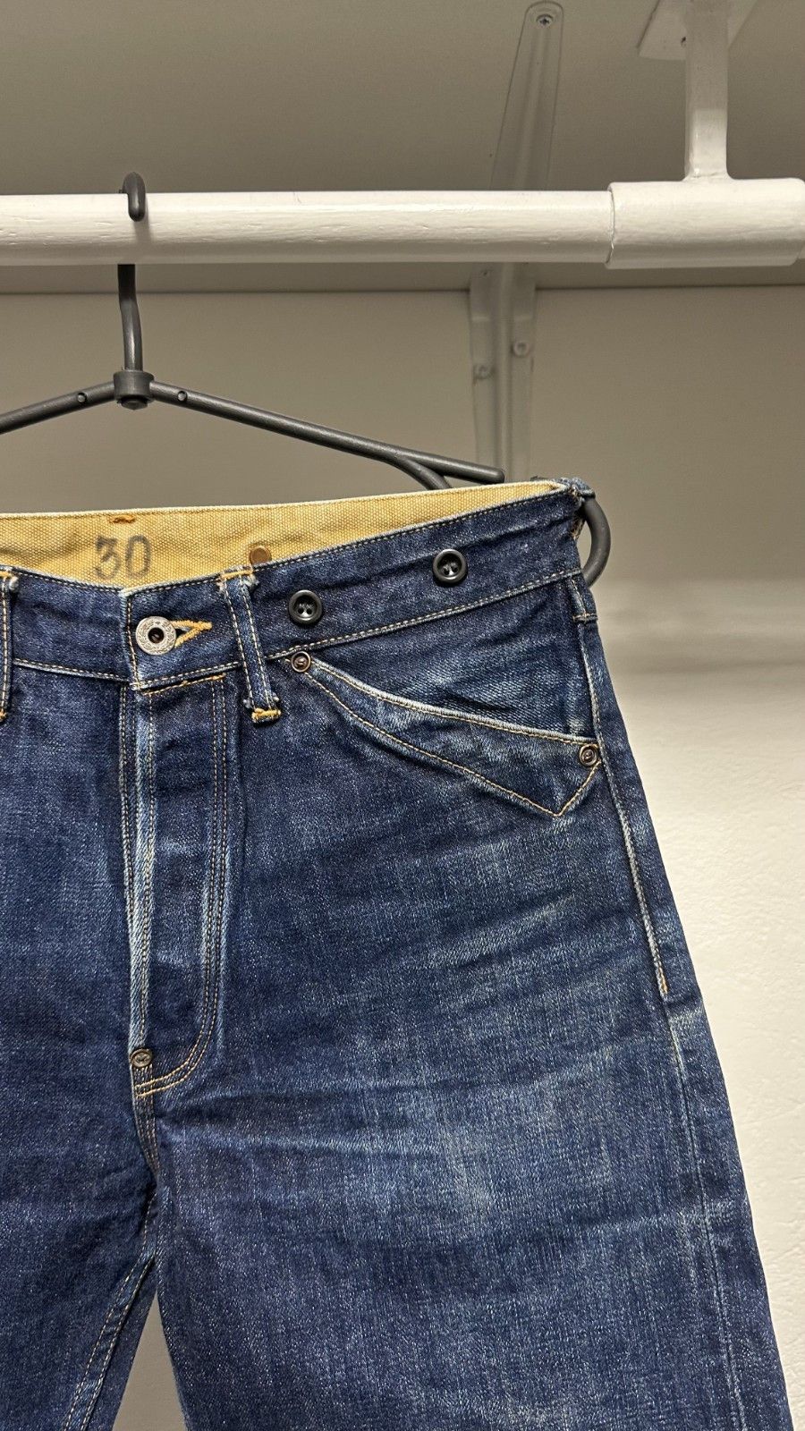 Other Red Tornado Blacksmith Buckle Back Jeans 16.5oz Raw Selvedge Size US 30 / EU 46 - 4 Thumbnail