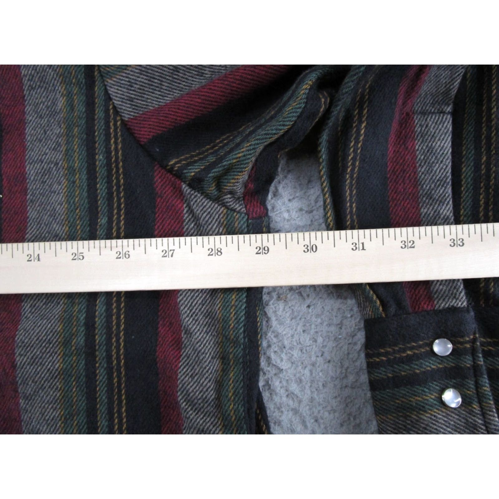 Vintage Vintage Oshkosh B'gosh Western Pearl Snap Long Sleeve Shirt Mens 3XL Striped Cotton Flannel" Size US XXL / EU 58 / 5 - 6 Thumbnail
