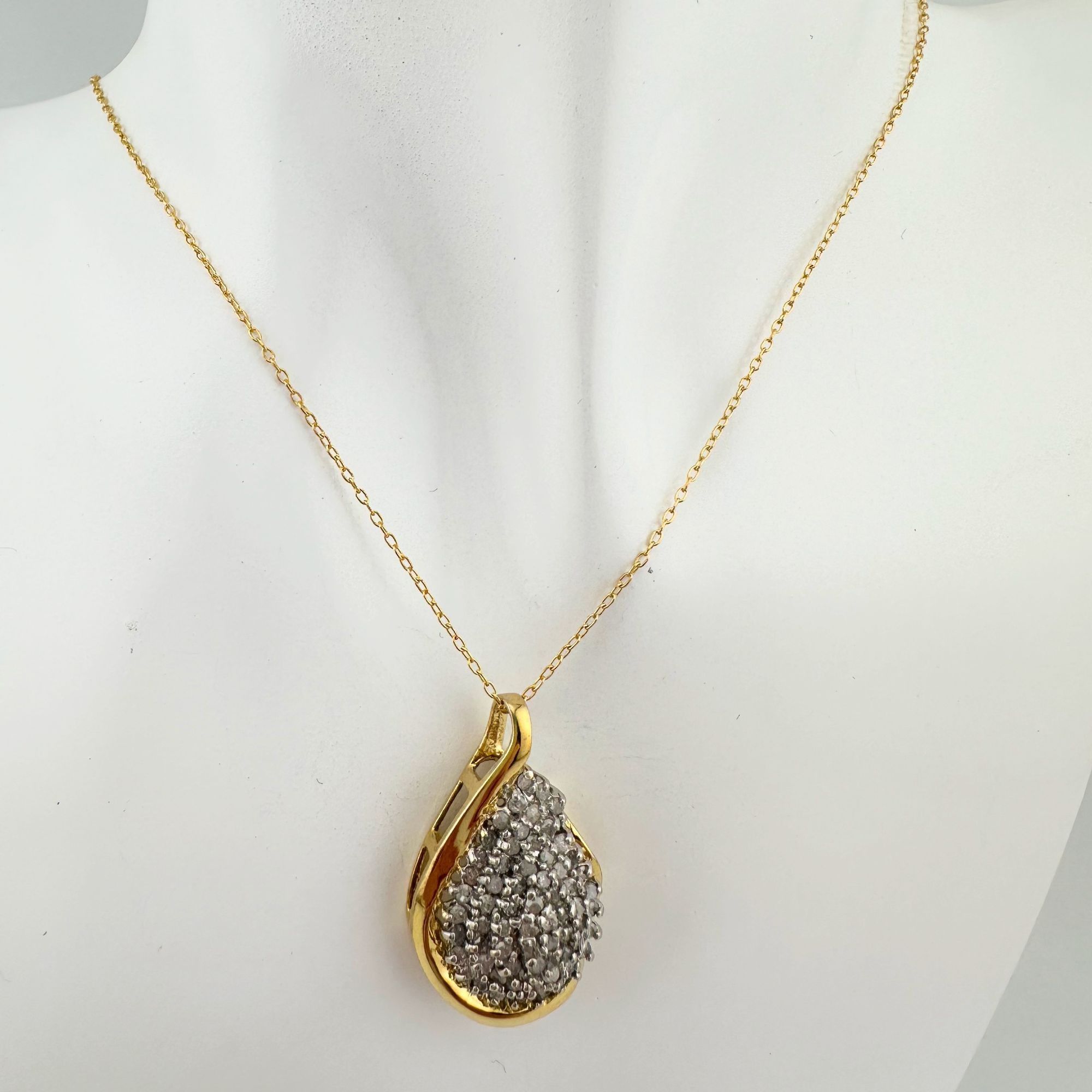 Other Stunning Pear cut 1.00 Carat Natural Diamond Necklace Size ONE SIZE - 5 Thumbnail