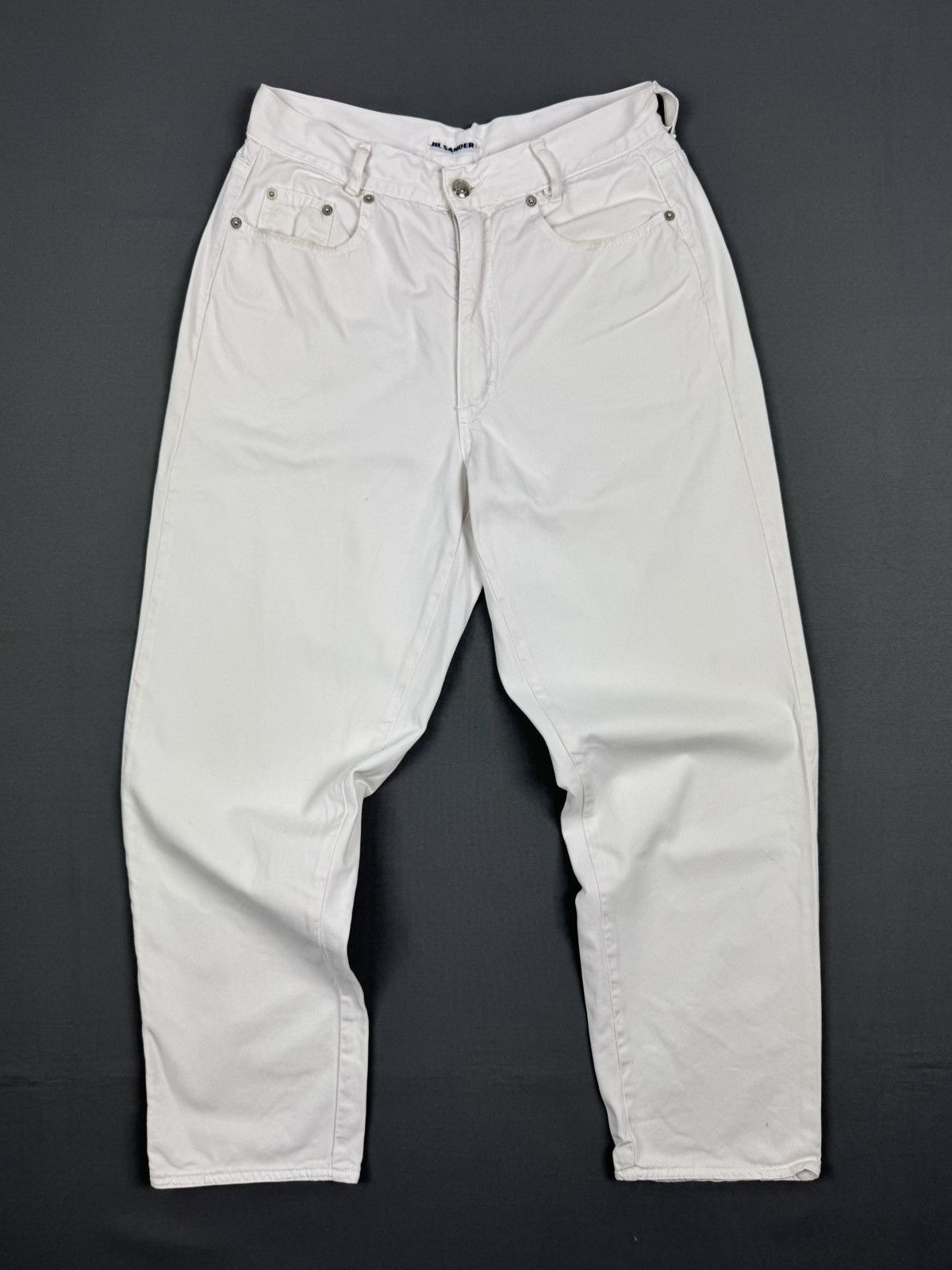 Jil Sander Distressed Jil Sander + White Lightweight Jeans Pants Size 28" / US 6 / IT 42 - 1 Thumbnail
