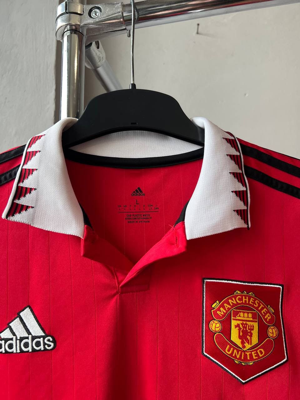 Adidas 2022/23 MANCHESTER UNITED HOME SOCCER JERSEY FOOTBALL SHIRT Size US L / EU 52-54 / 3 - 4 Thumbnail