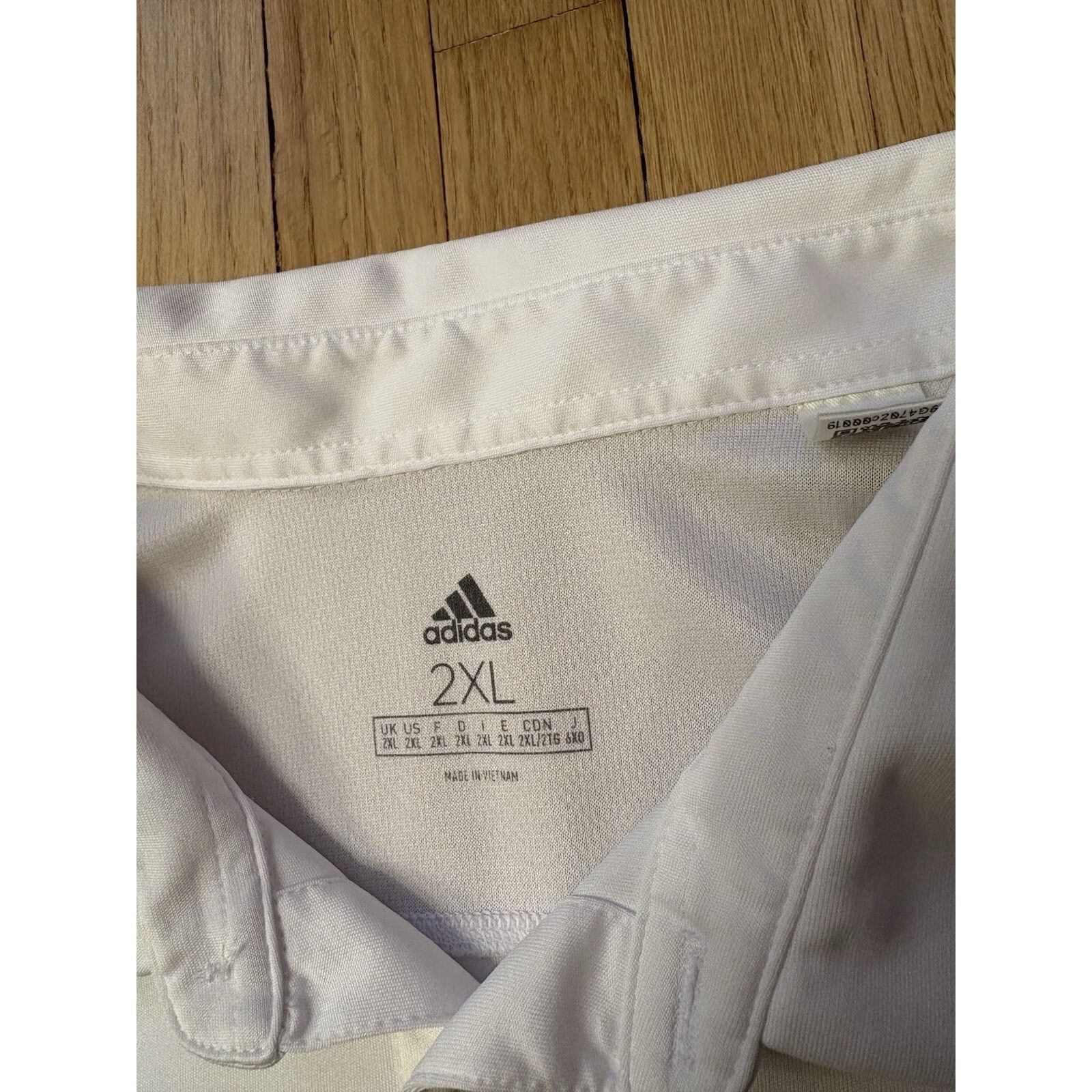Adidas University of Tulsa Adidas White Polo Shirt Mens 2XL XXL Size US XXL / EU 58 / 5 - 3 Thumbnail