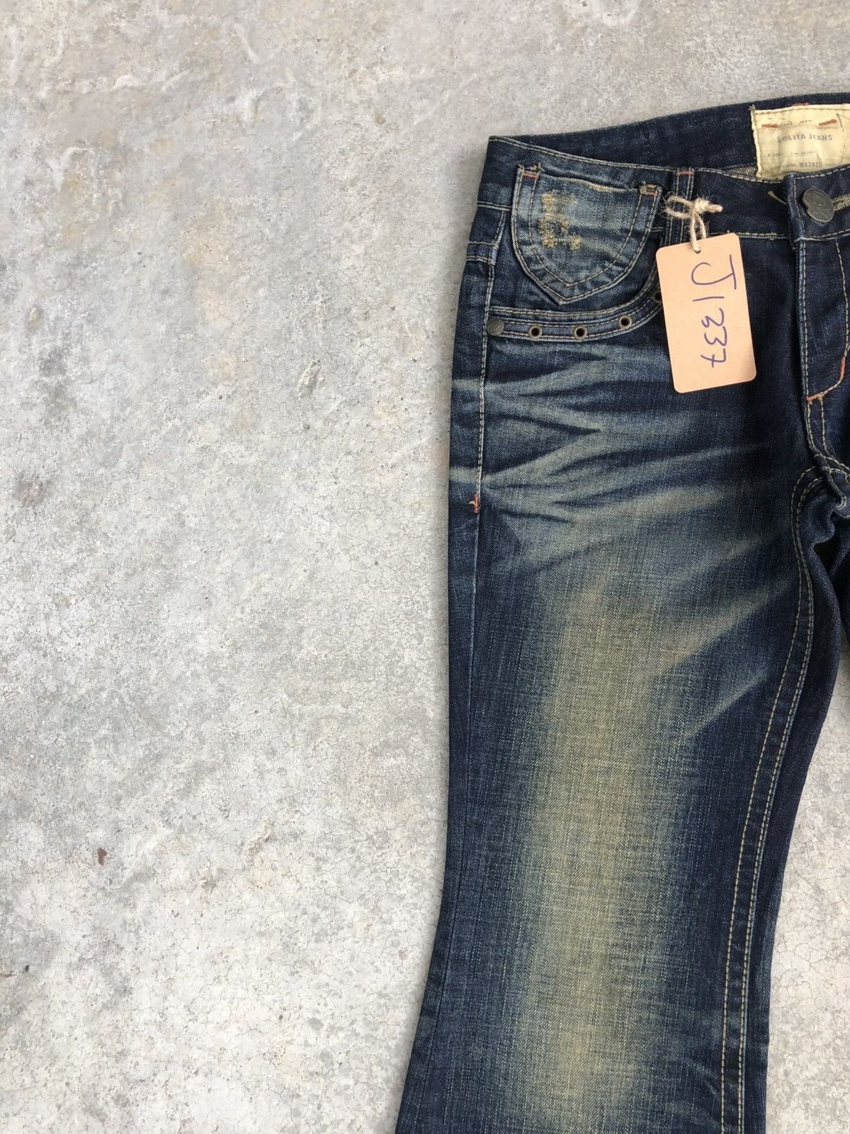 Japanese Brand Yoshitomo Nara Lolita Flared Jeans Distressed Size US 31 - 4 Thumbnail