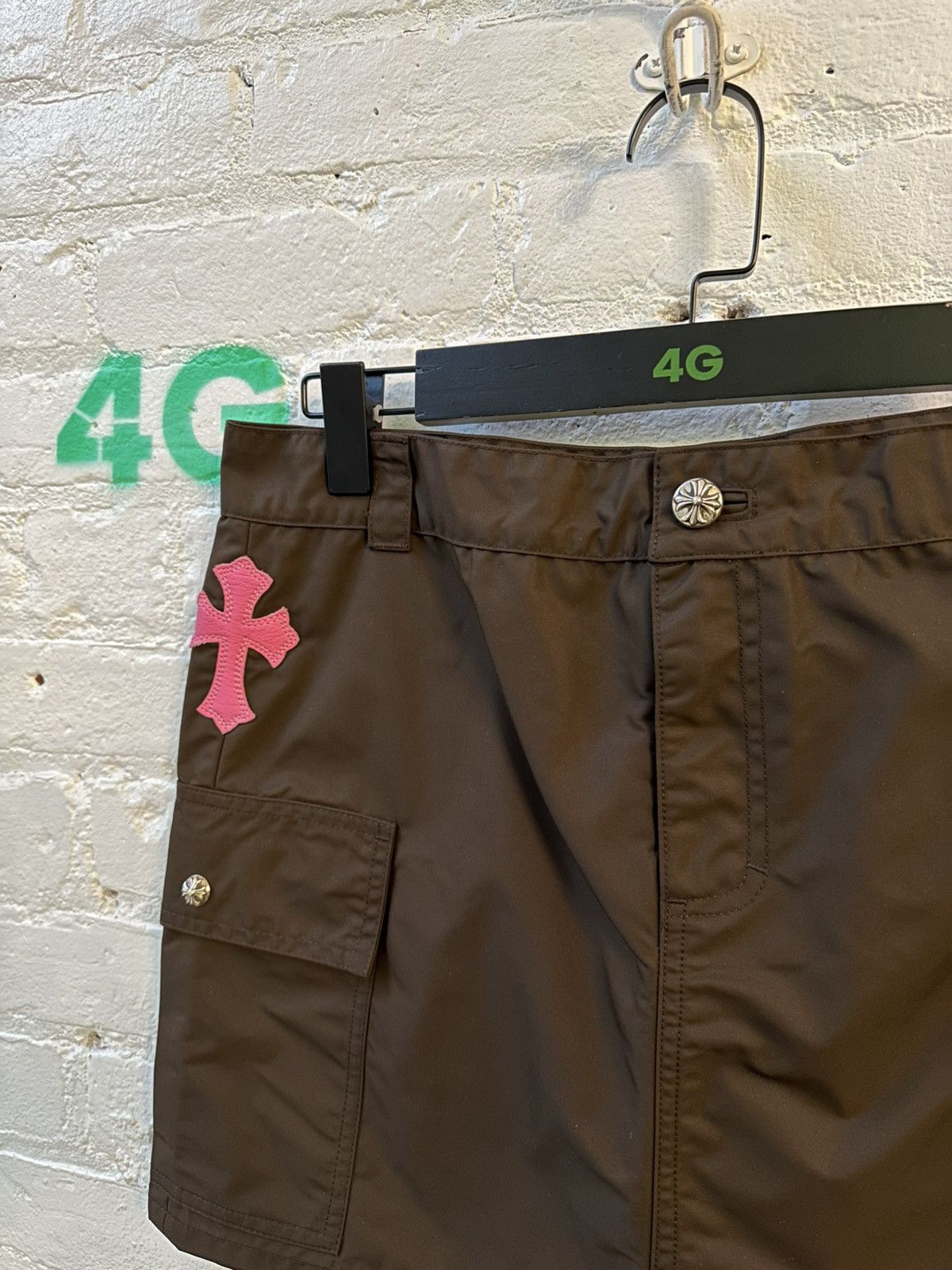 Chrome Hearts CHROME HEARTS PINK PATCH SKIRT SZ28 Size 28" / US 6 / IT 42 - 2 Thumbnail