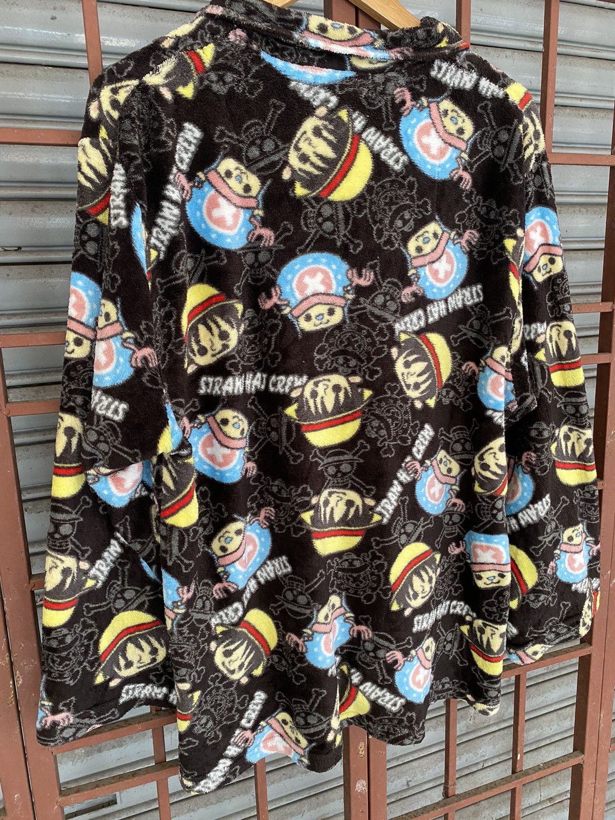 Anime × One Piece × Vintage Vintage Y2K AOP One Piece fleece sweatshirt Size US L / EU 52-54 / 3 - 7 Thumbnail