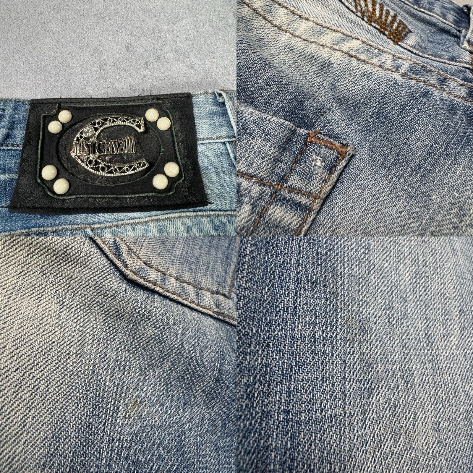 Just Cavalli Vintage Just Cavalli Blue Denim Pants Embroidered Jeans Size 30" / US 8 / IT 44 - 21 Thumbnail