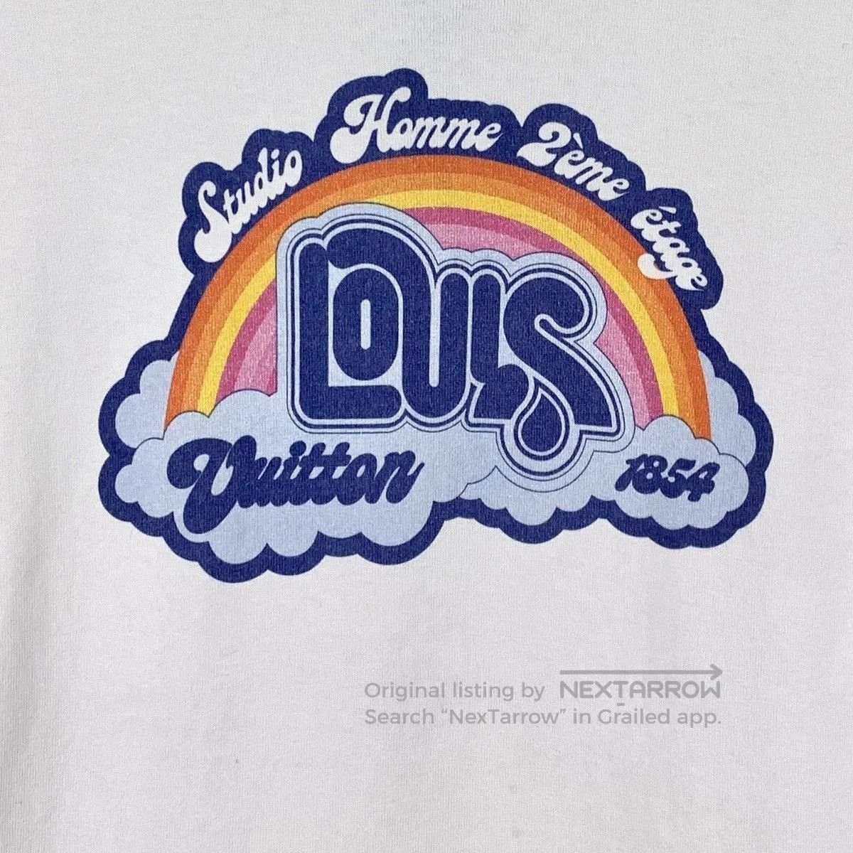 Louis Vuitton White Rainbow Graphic Short Sleeve Shirt. Size US L / EU 52-54 / 3 - 4 Thumbnail