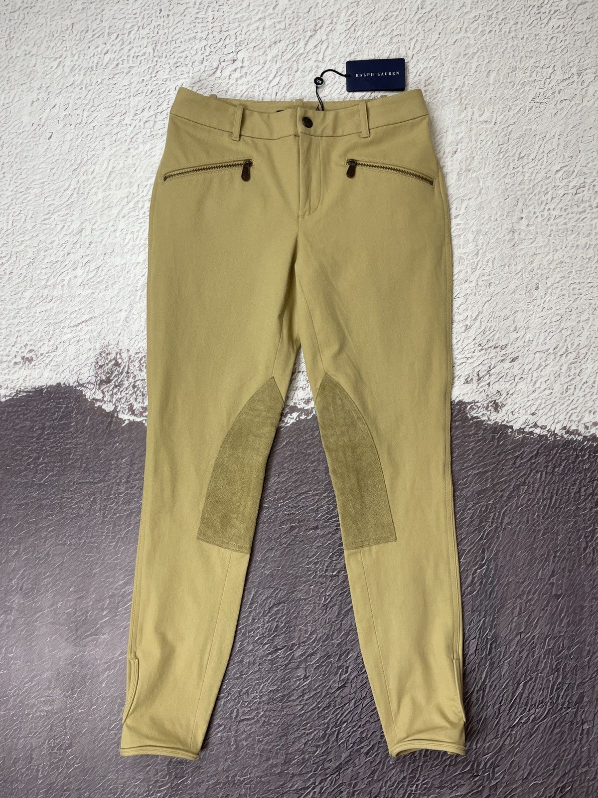 Polo Ralph Lauren Polo Ralph Lauren beige suede trim pants chinos Size 27" / US 4 / IT 40 - 2 Thumbnail