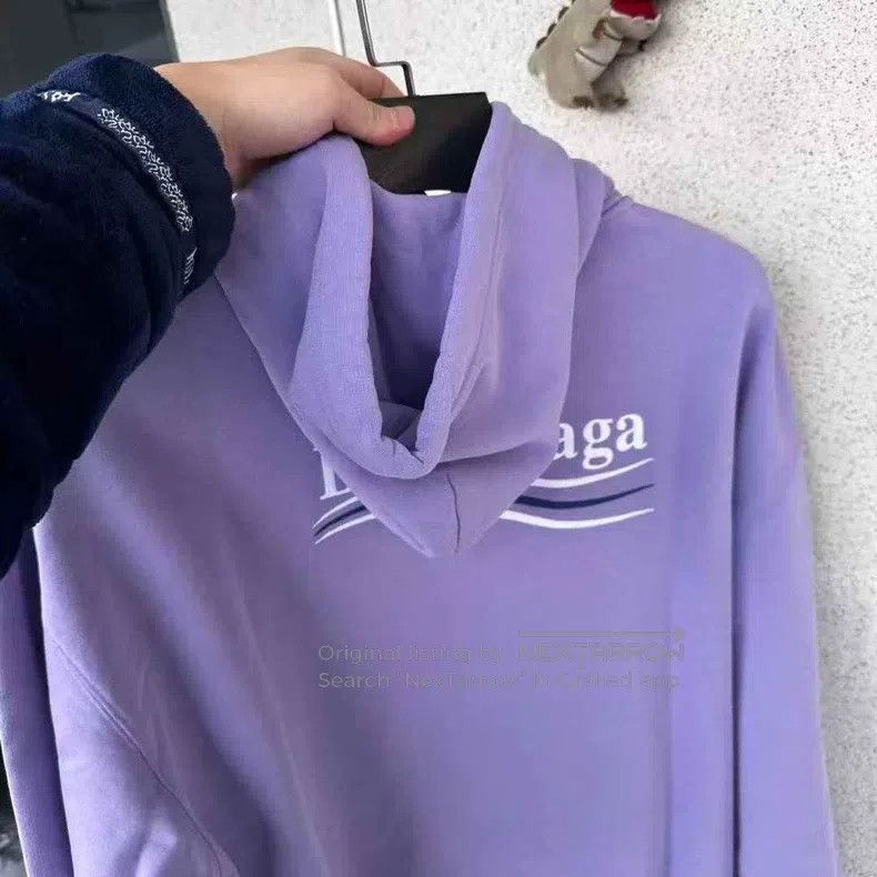 Balenciaga Balenciaga Purple Coca-Cola Embroidered Hoodie Size US S / EU 44-46 / 1 - 6 Thumbnail