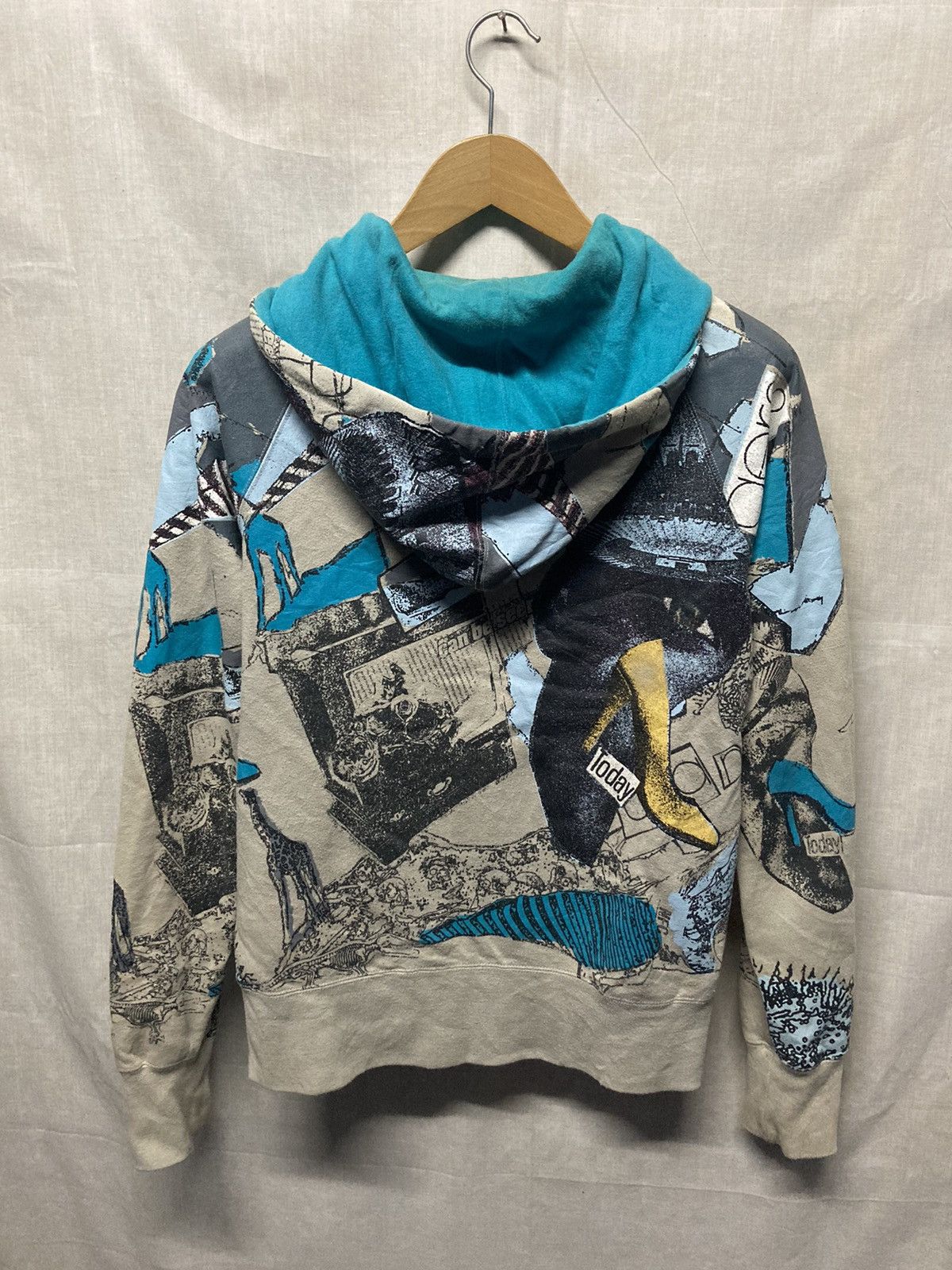 Volcom Volcom Dream Du Jour Overprinted Full Zip Hoodie Size M / US 6-8 / IT 42-44 - 2 Thumbnail