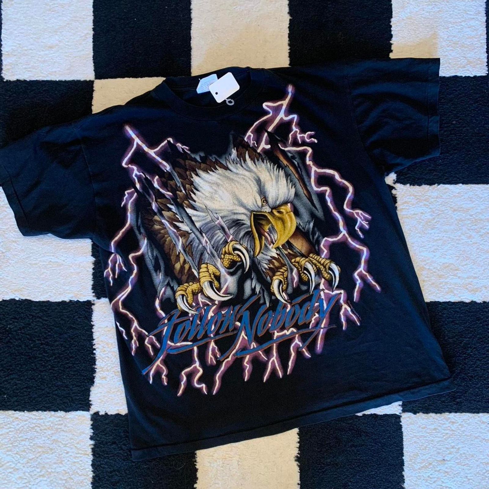 Other Vintage 90s American Thunder Eagle lightning AOP Size US L / EU 52-54 / 3 - 1 Thumbnail