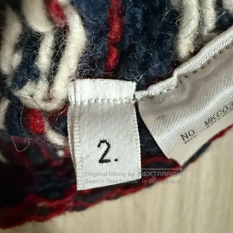 Thom Browne Thom Browne Women's Navy Wool Cardigan with Dogs . Size XXS / US 00 / IT 34 - 4 Thumbnail