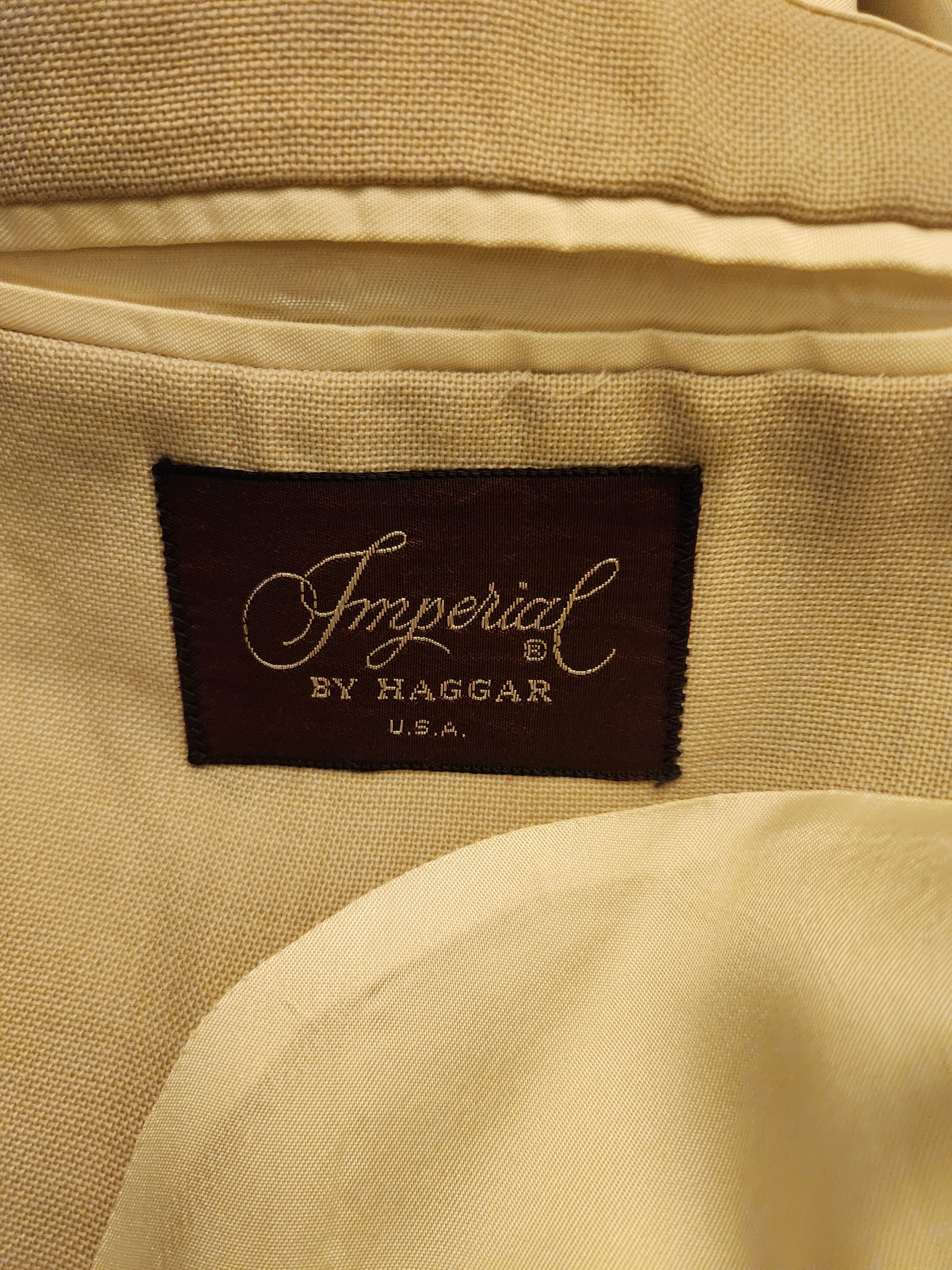 Haggar Vintage 70's Haggar Imperial Men's Tan Blazer Size 38R - 4 Thumbnail