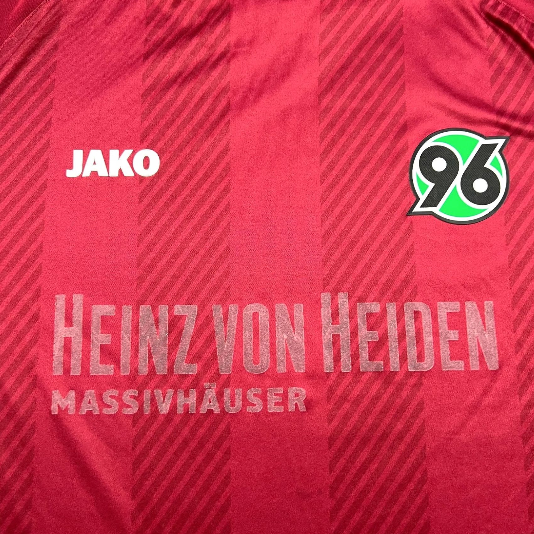 Vintage JAKO Hannover 2018 2019 Home Football Jersey Mens L Red Camiseta Shirts Man size L Athletic Jersey Quick Dry Moisture Wicking Football Sports Size US L / EU 52-54 / 3 - 4 Thumbnail
